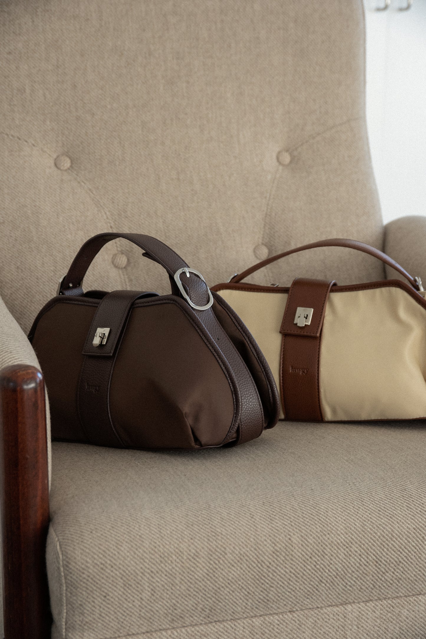 2way handle tuck nylon bag