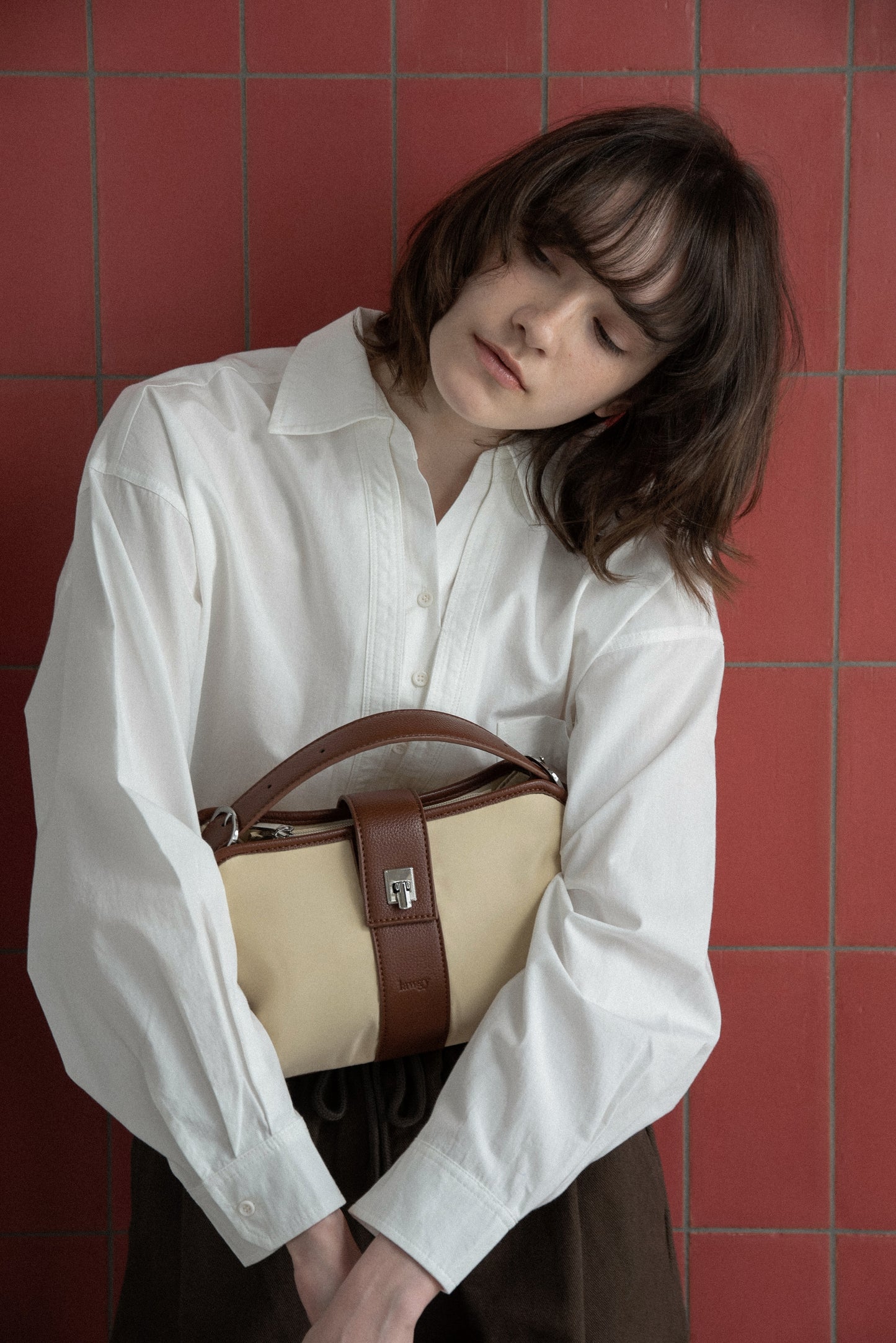 2way handle tuck nylon bag