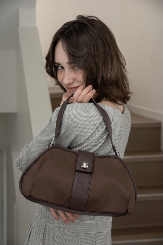 2way handle tuck nylon bag