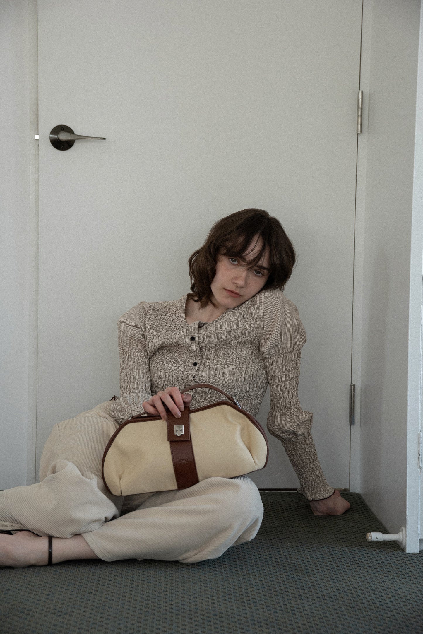 2way handle tuck nylon bag