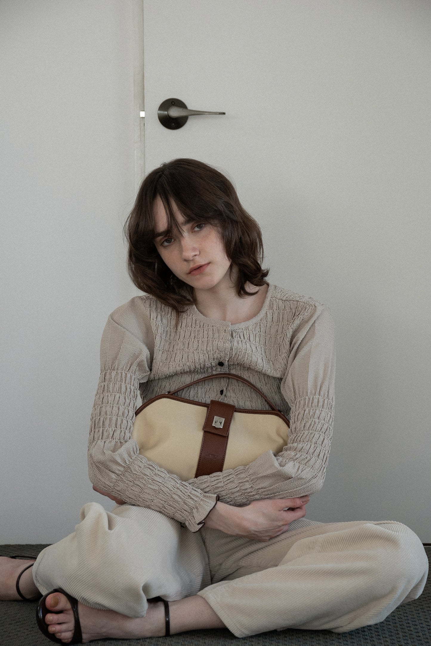 2way handle tuck nylon bag