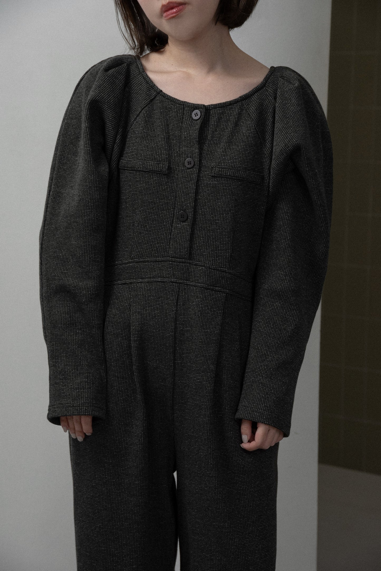 waffle mix shoulder puff allinone