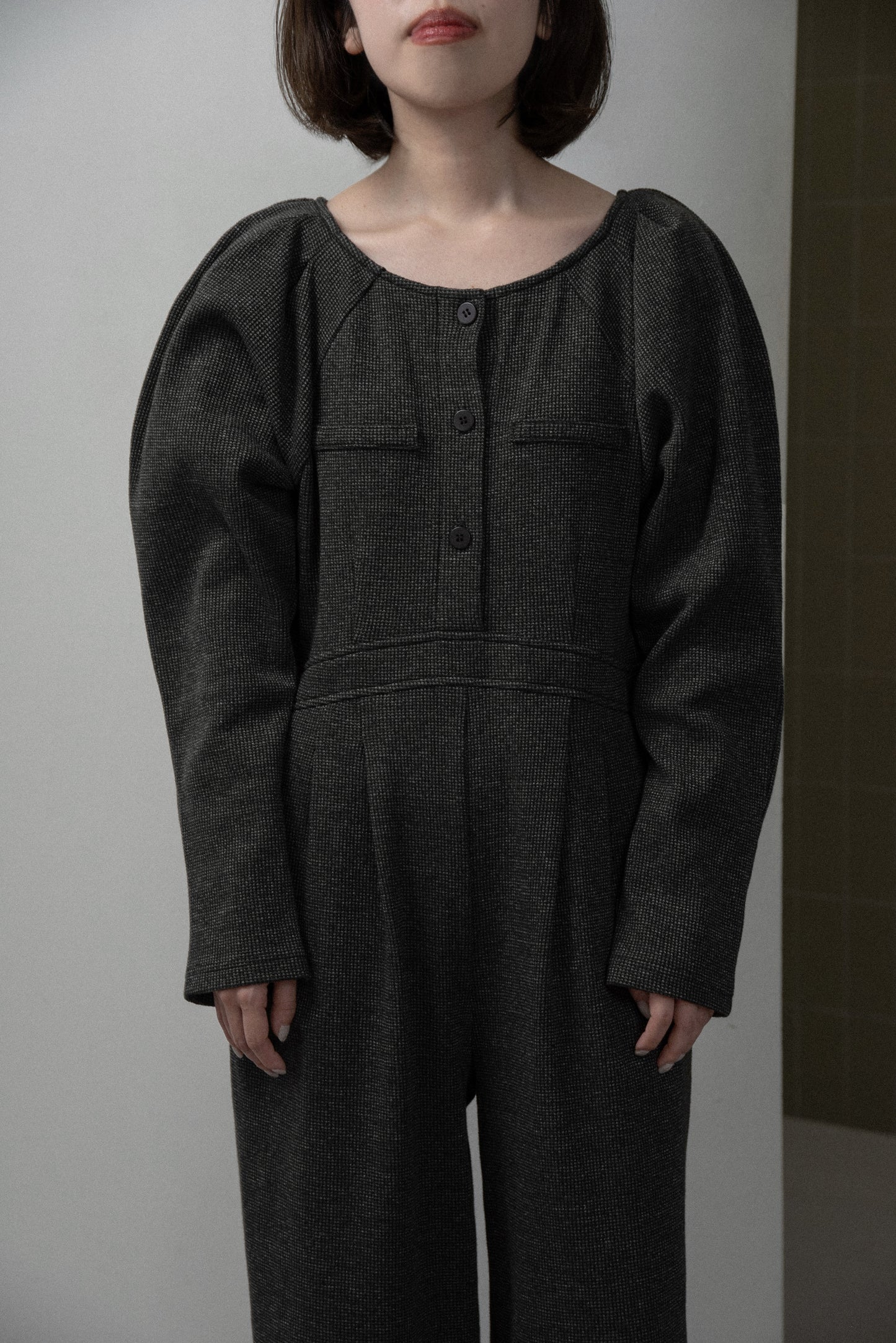 waffle mix shoulder puff allinone