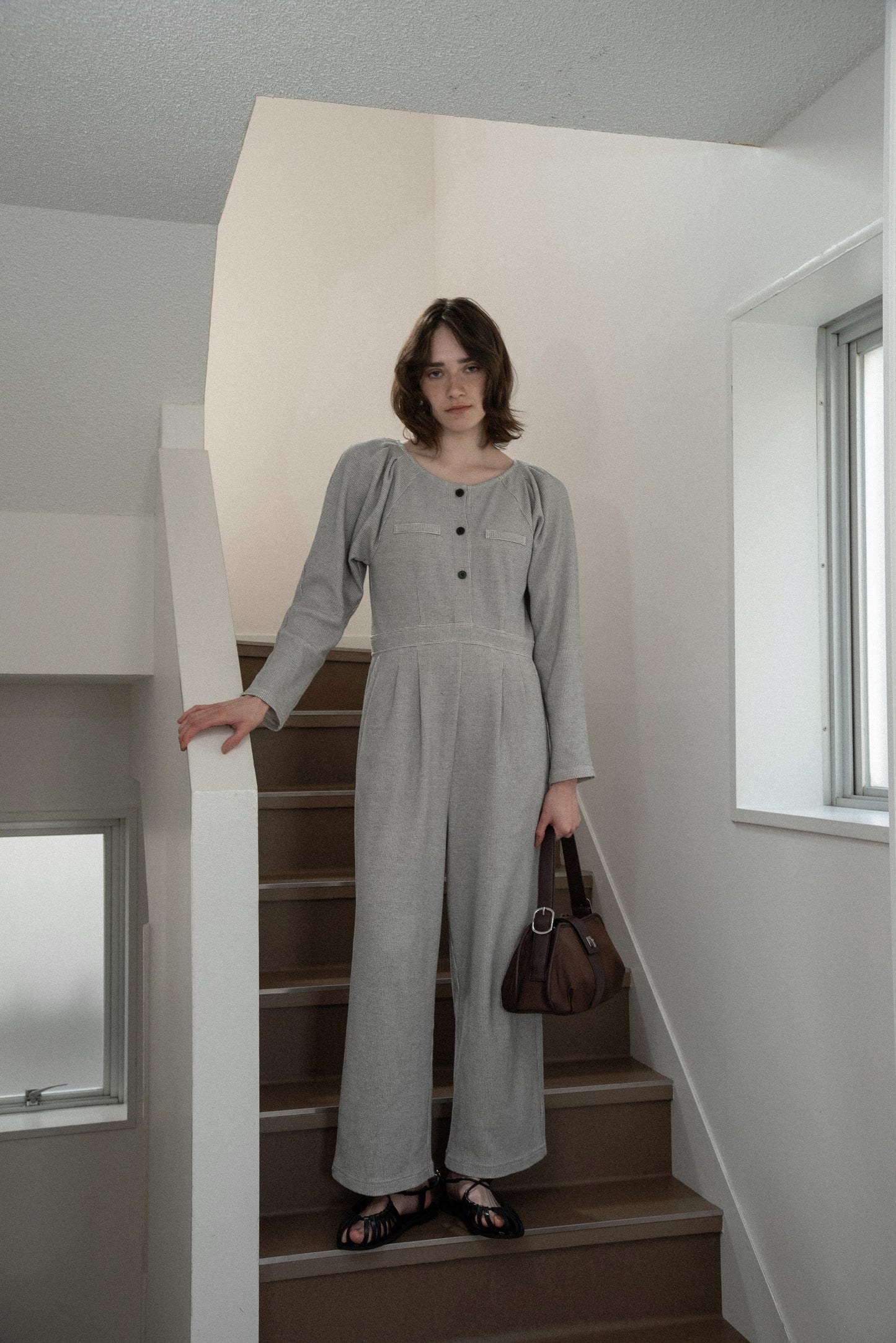 waffle mix shoulder puff allinone