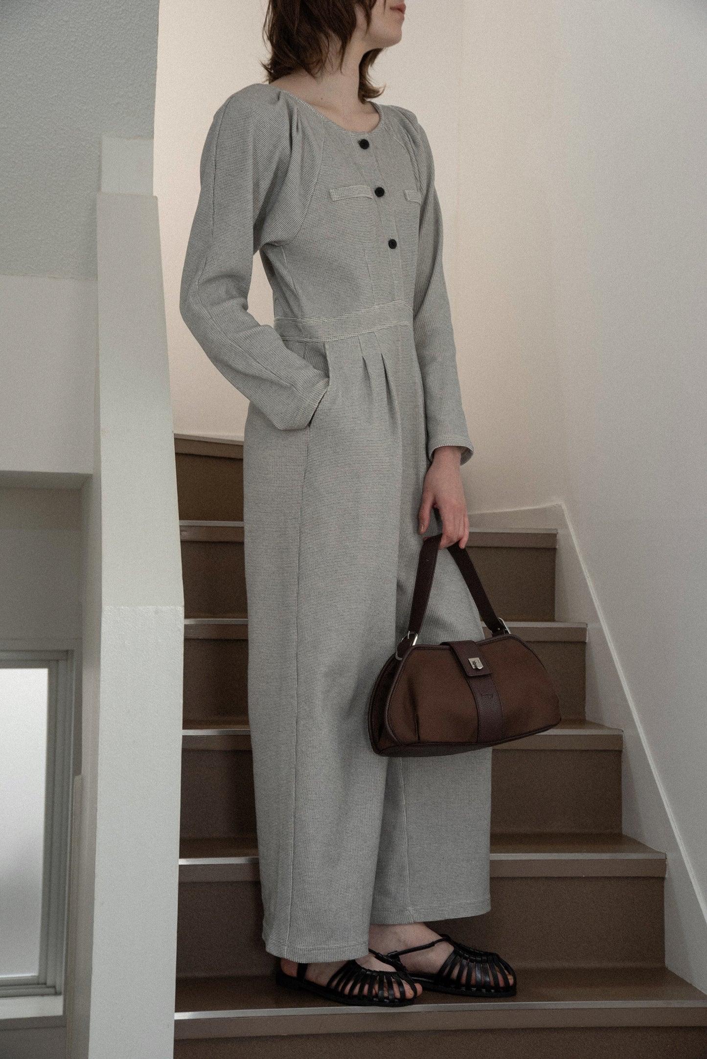 waffle mix shoulder puff allinone