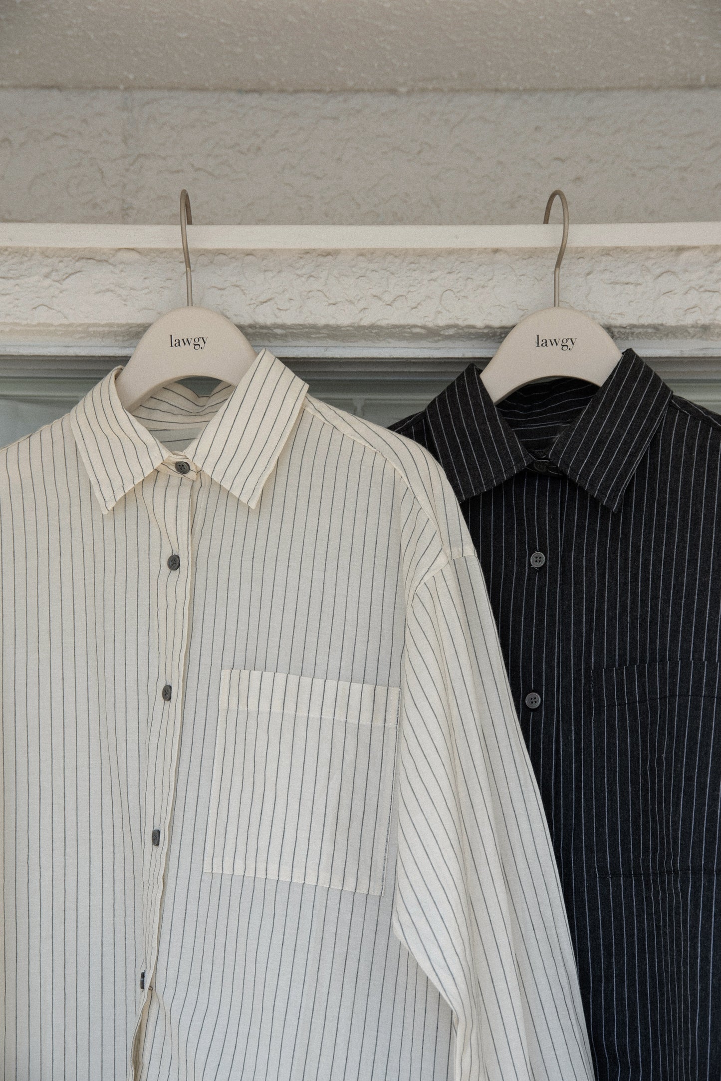 thin stripe soft shirt