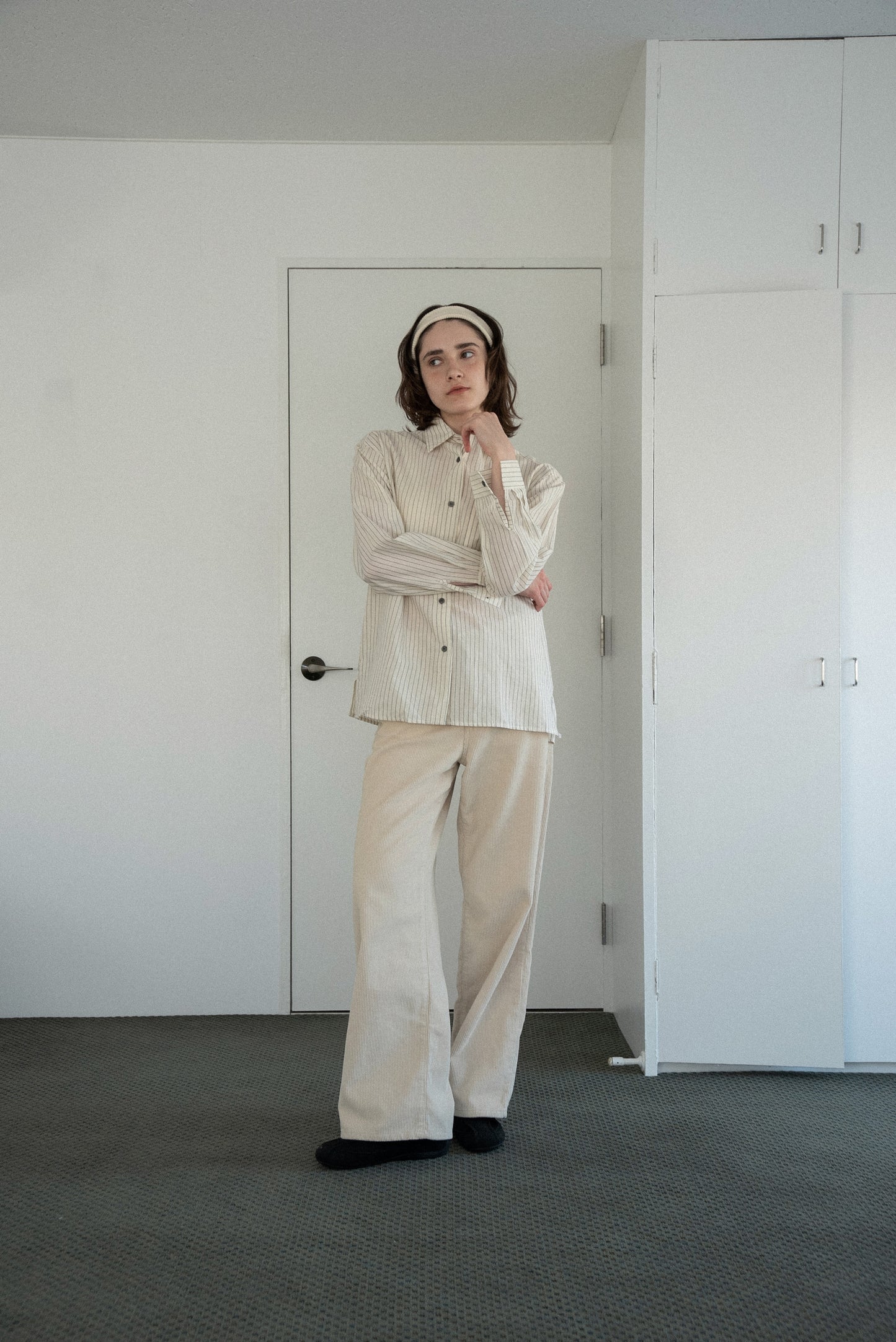 thin stripe soft shirt