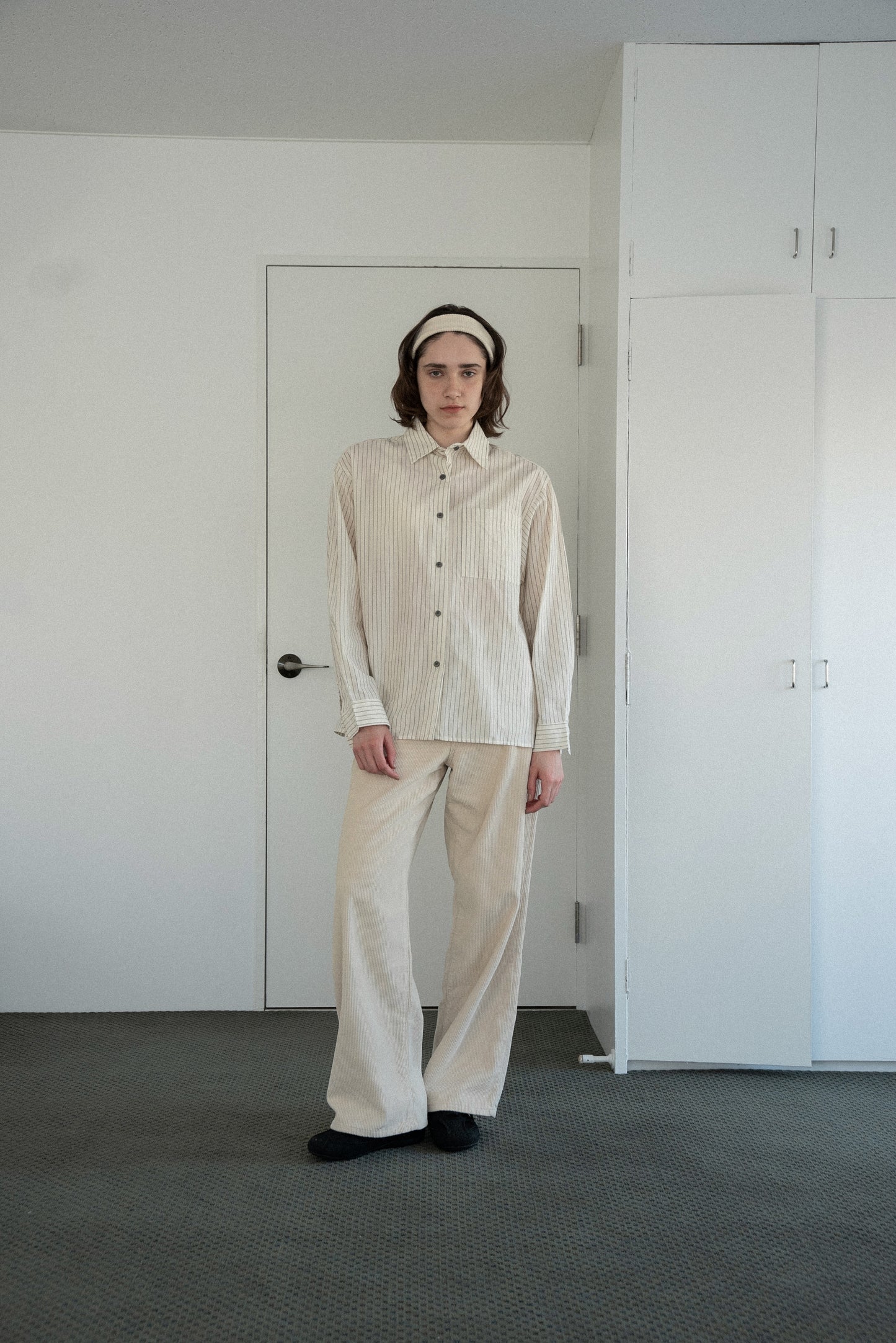 thin stripe soft shirt