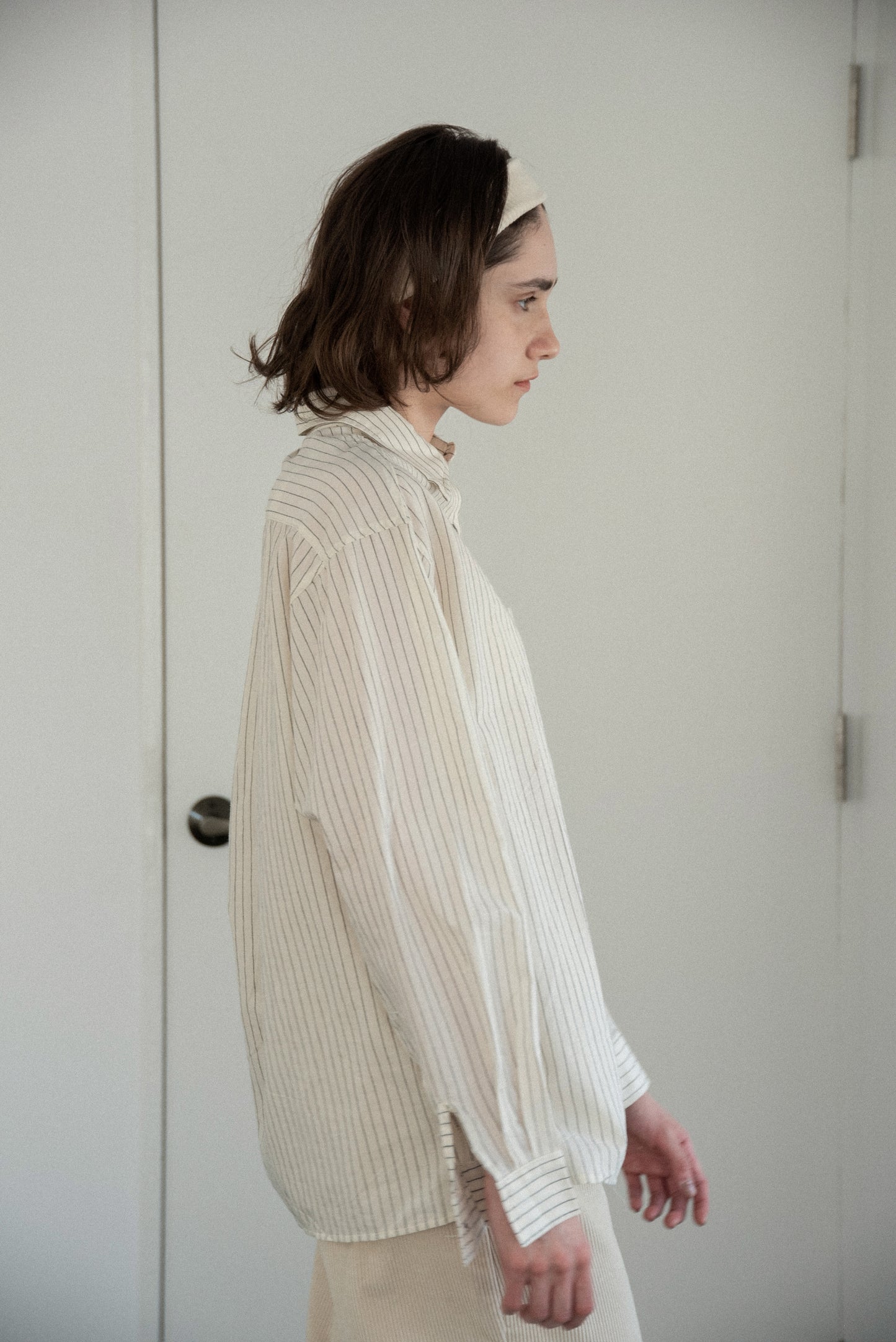 thin stripe soft shirt