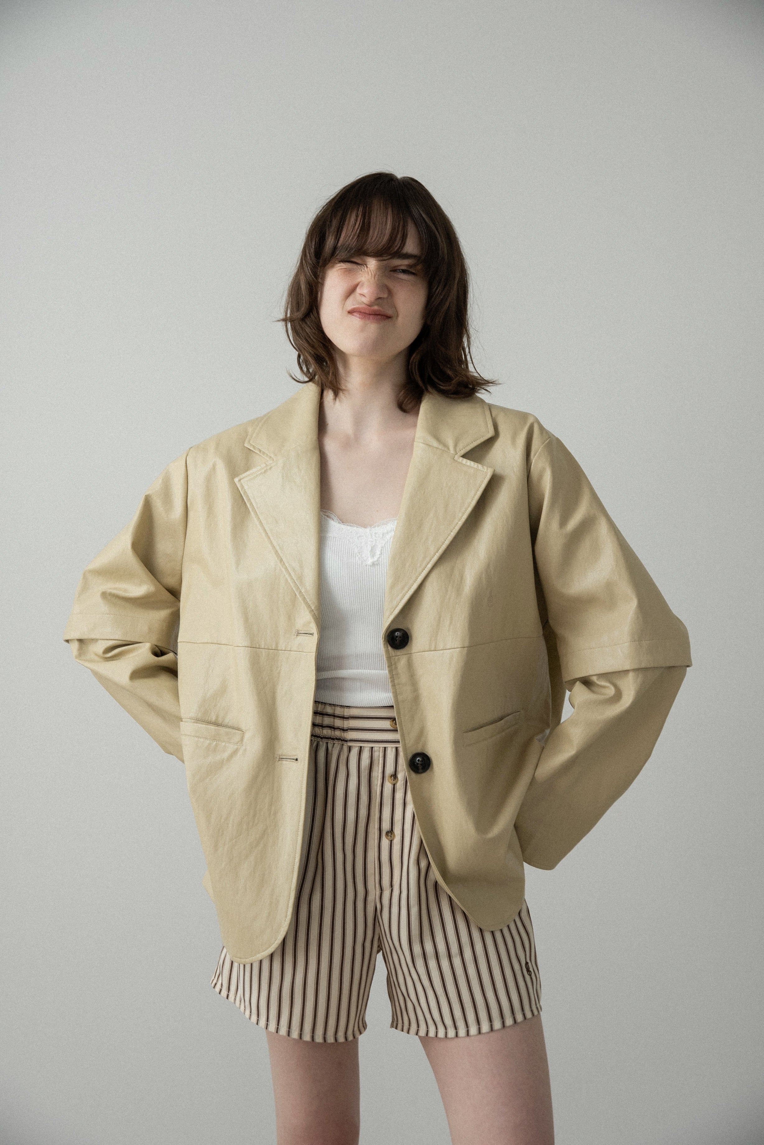 styling/ エンブロイダリーオーバーシャツジャケット 新品 オフィシャルサイト限定】コットンエンブロイダリーオーバーシャツ