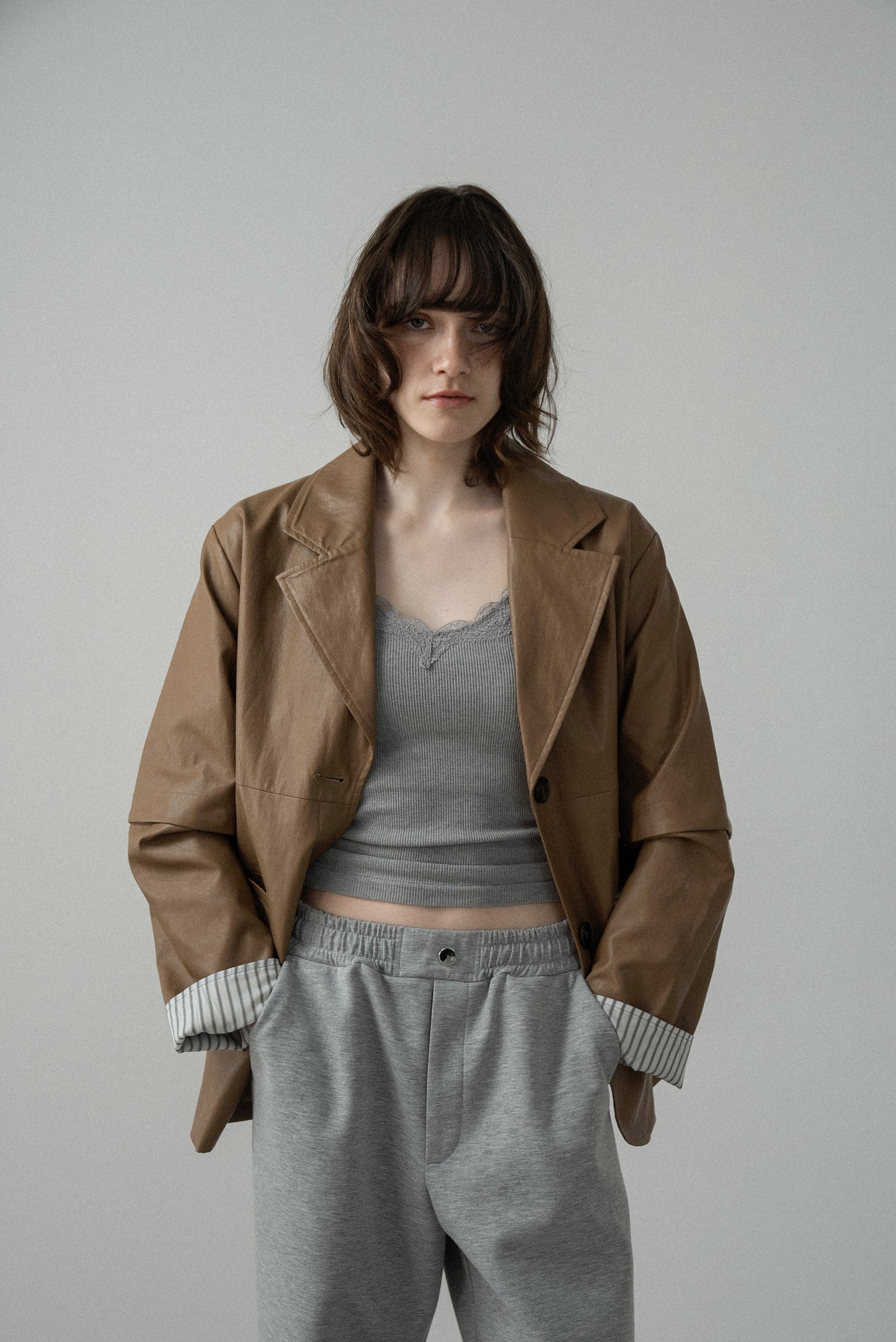 2way sleeve embroidery jacket