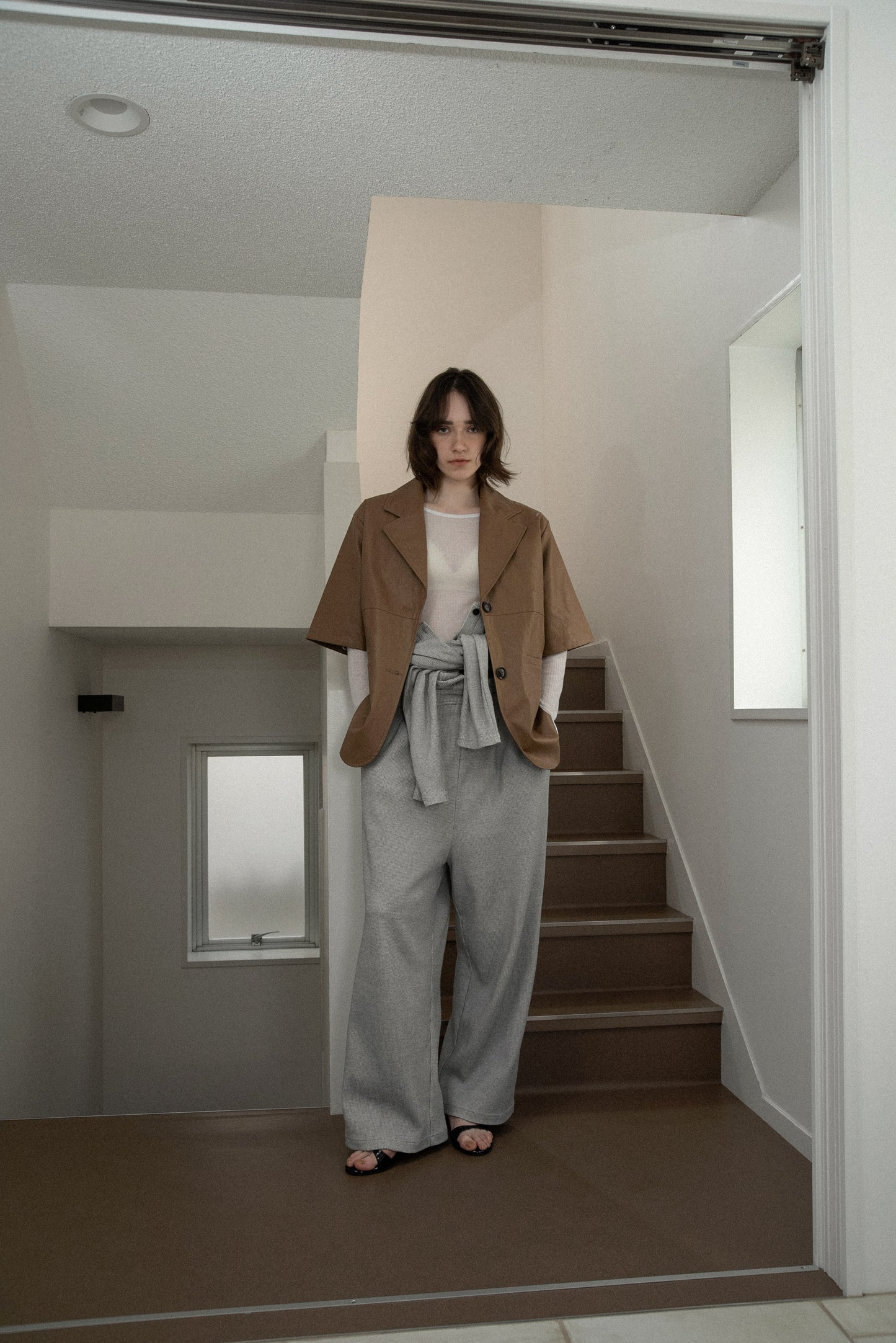 2way sleeve embroidery jacket