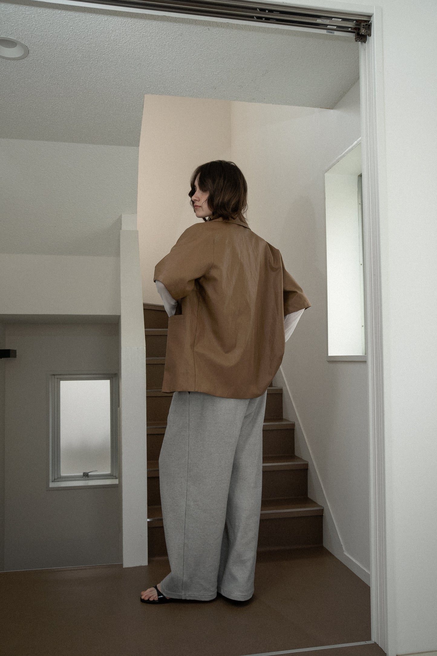 2way sleeve embroidery jacket