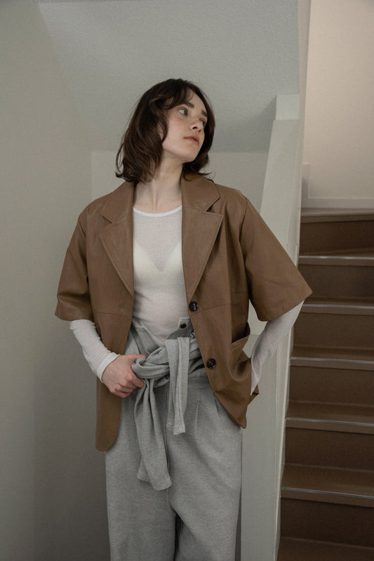 2way sleeve embroidery jacket