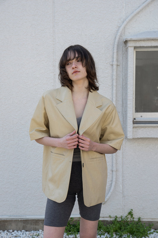 2way sleeve embroidery jacket