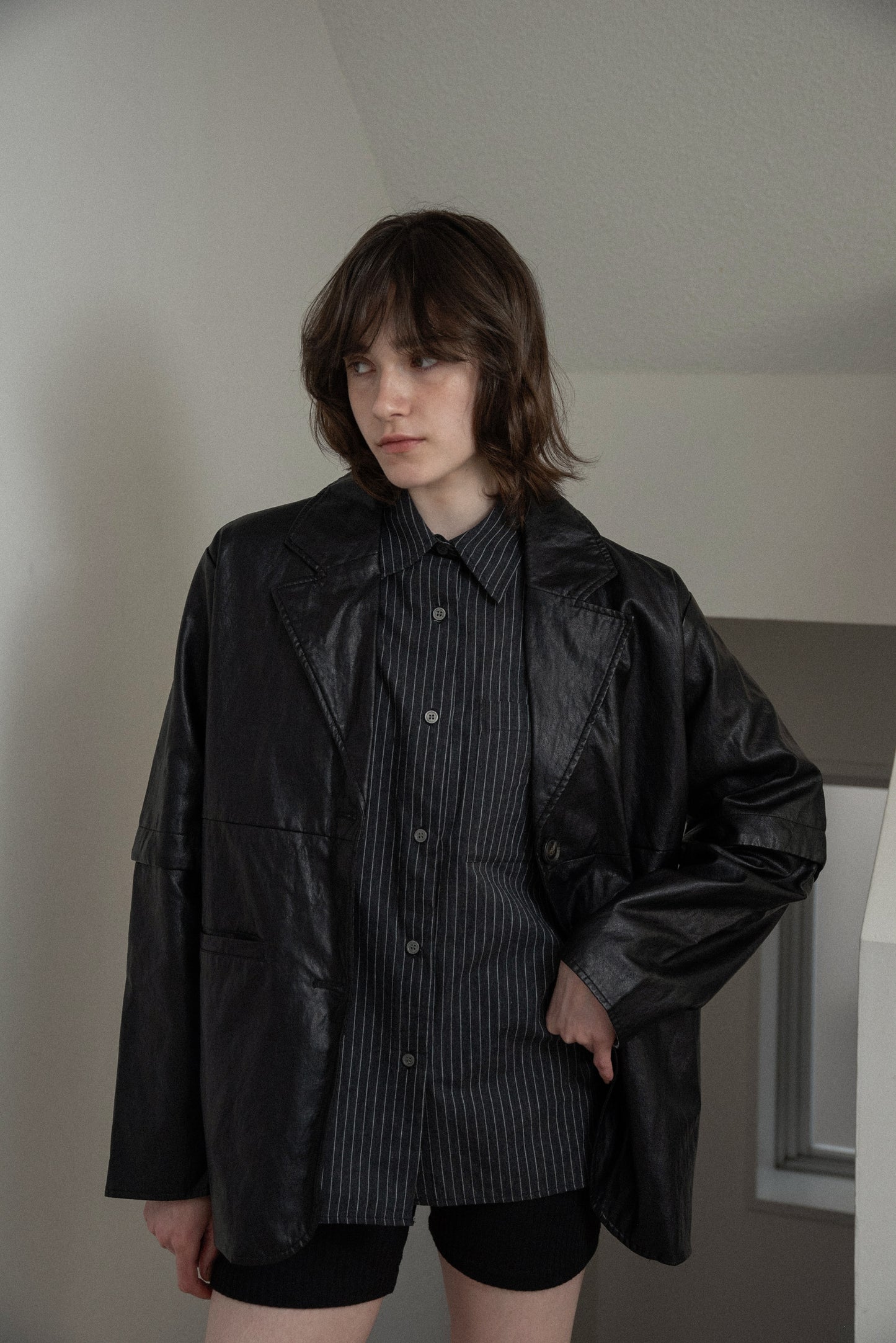2way sleeve embroidery jacket