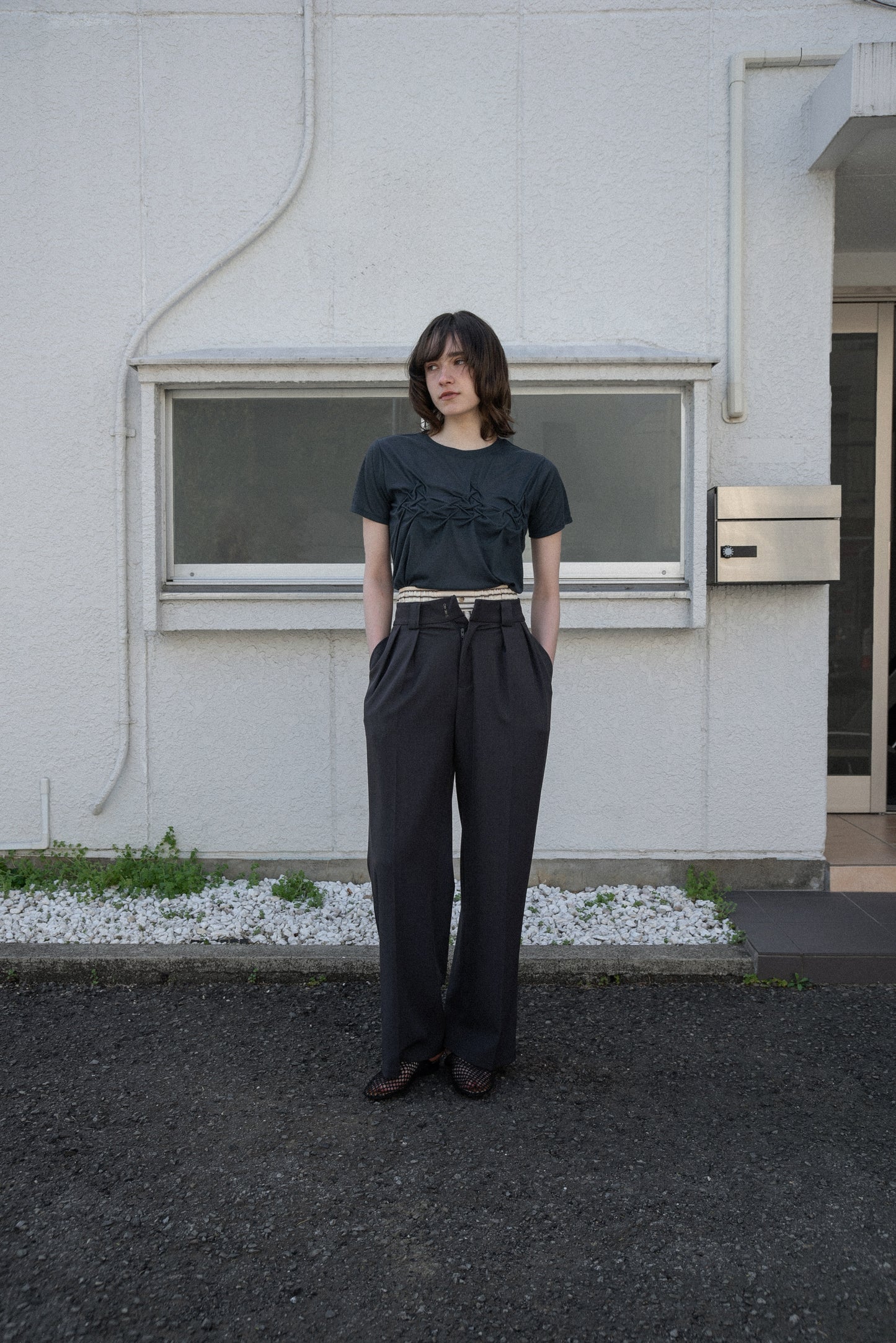 crinkle design point rafu logo t