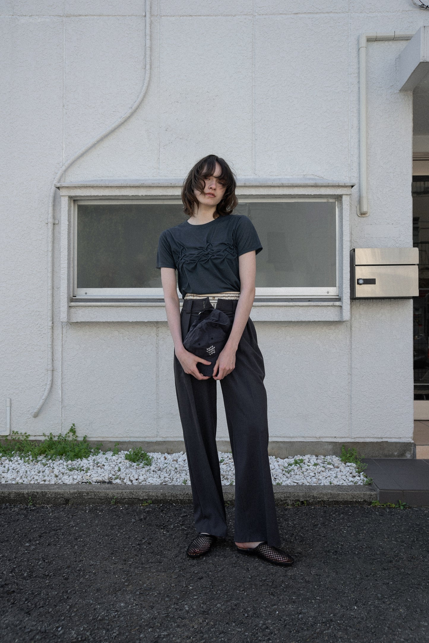 crinkle design point rafu logo t