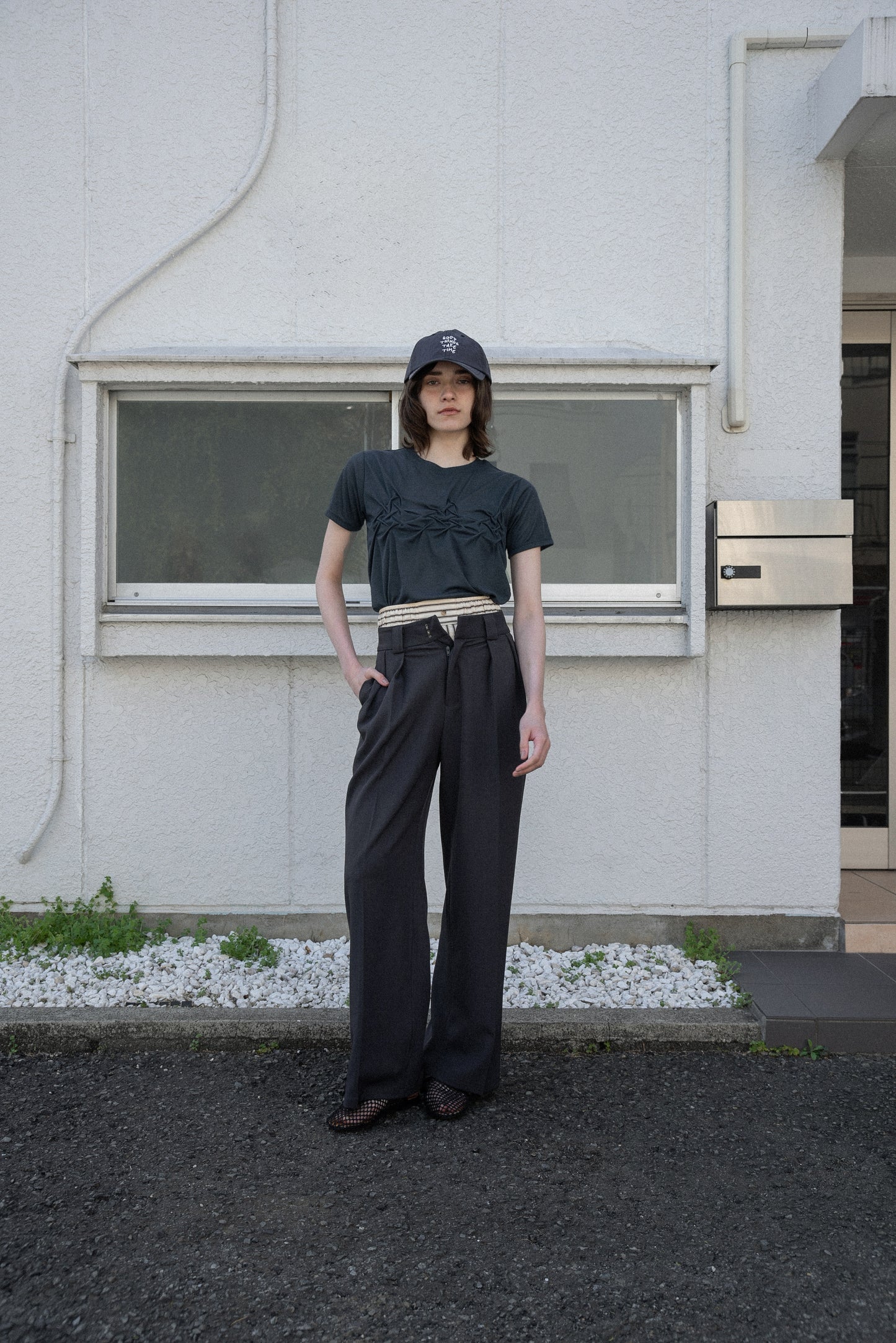 crinkle design point rafu logo t