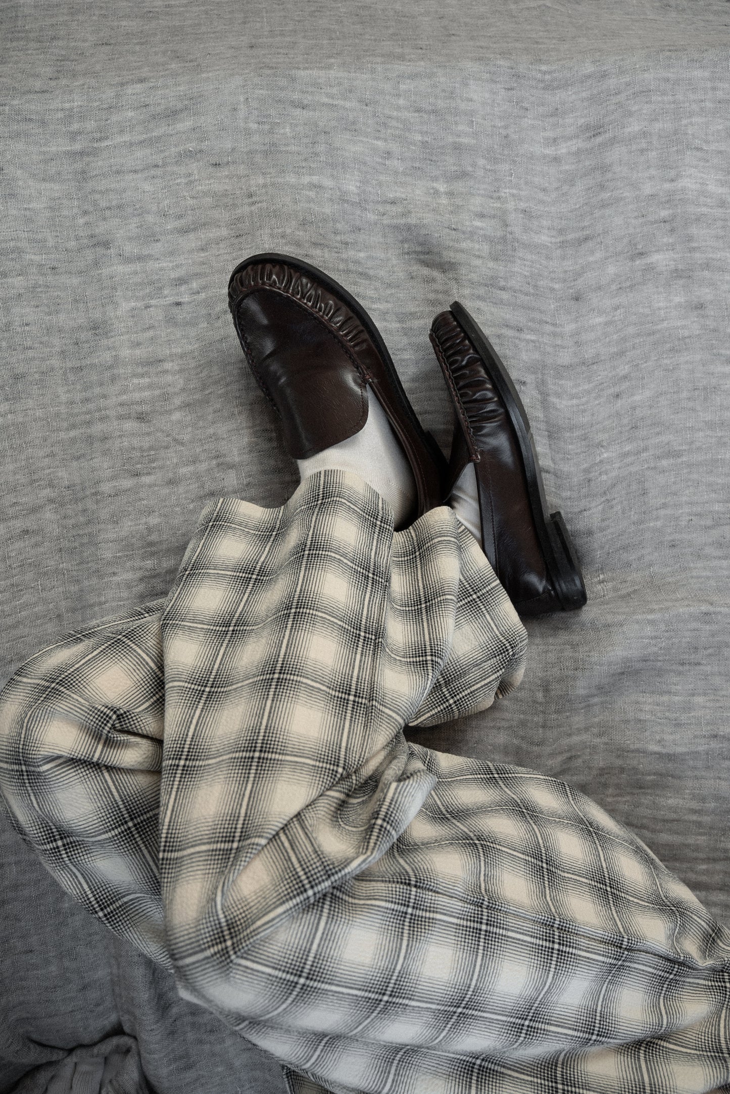 check easy relaxed pants