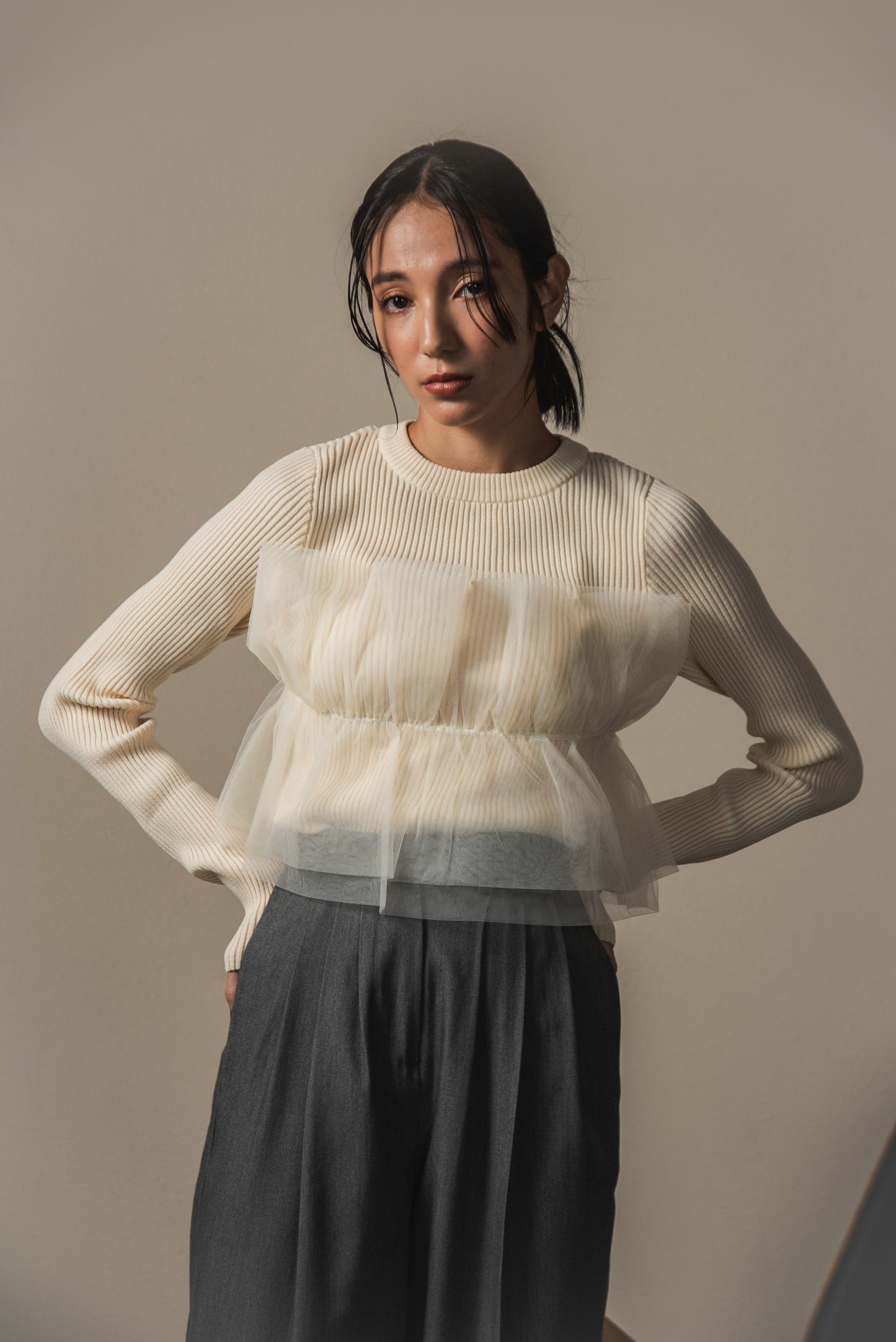 tulle docking pullover