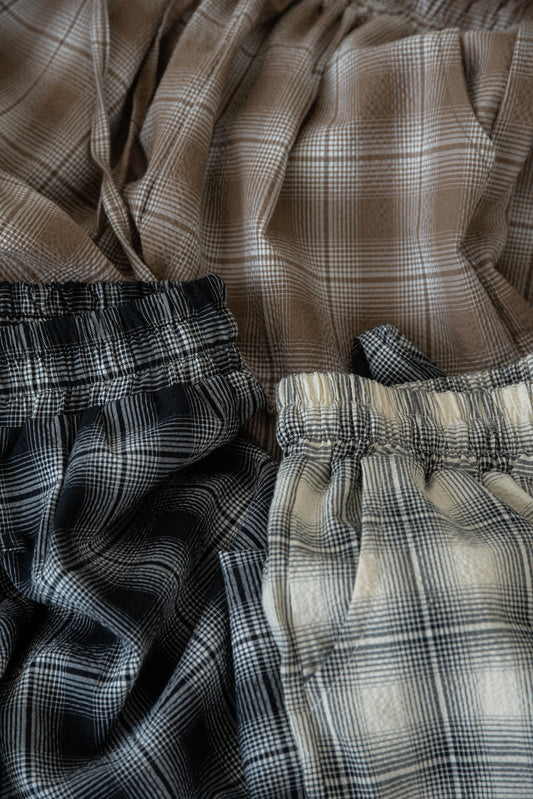 check easy relaxed pants