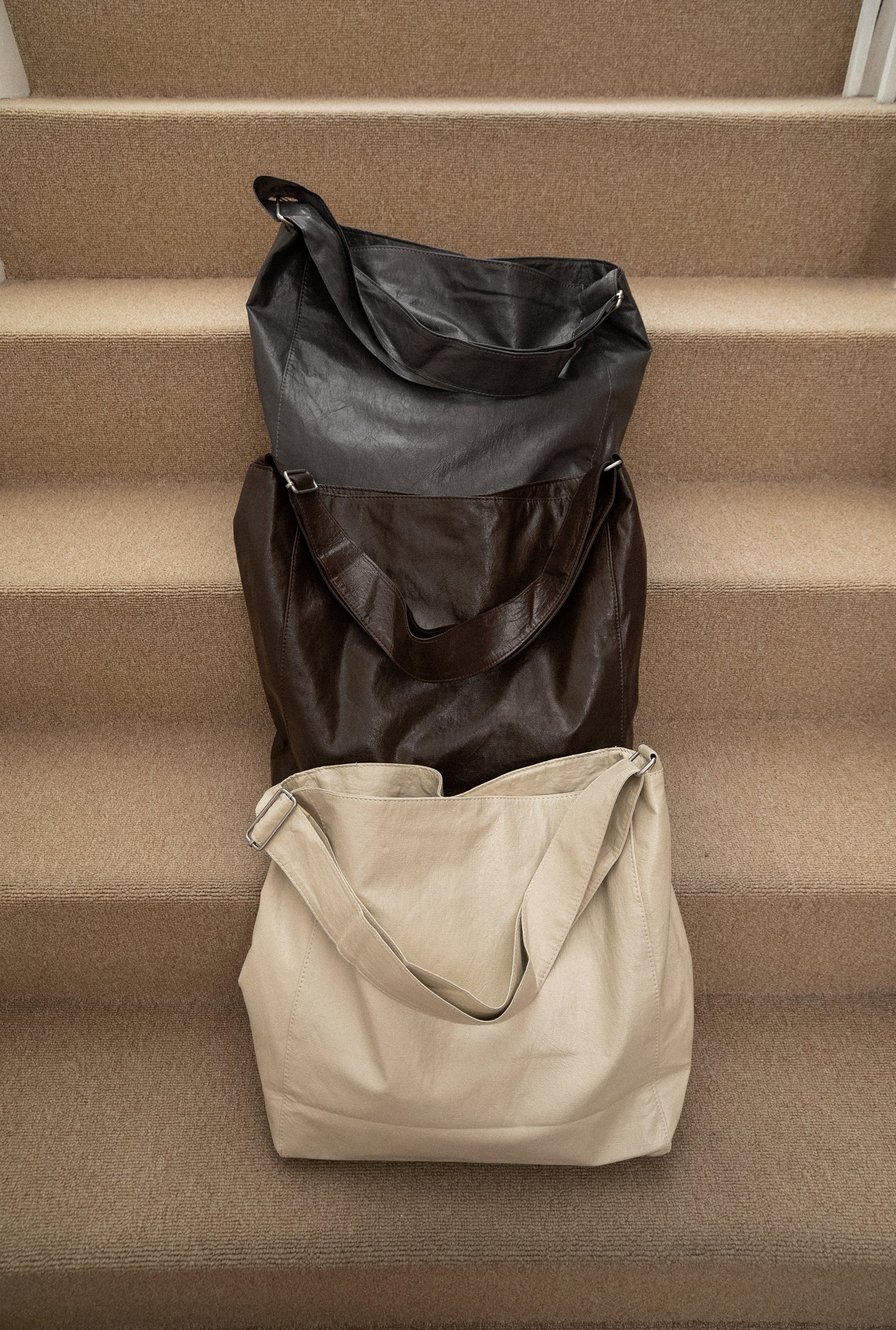 slouchy shoulder tote bag