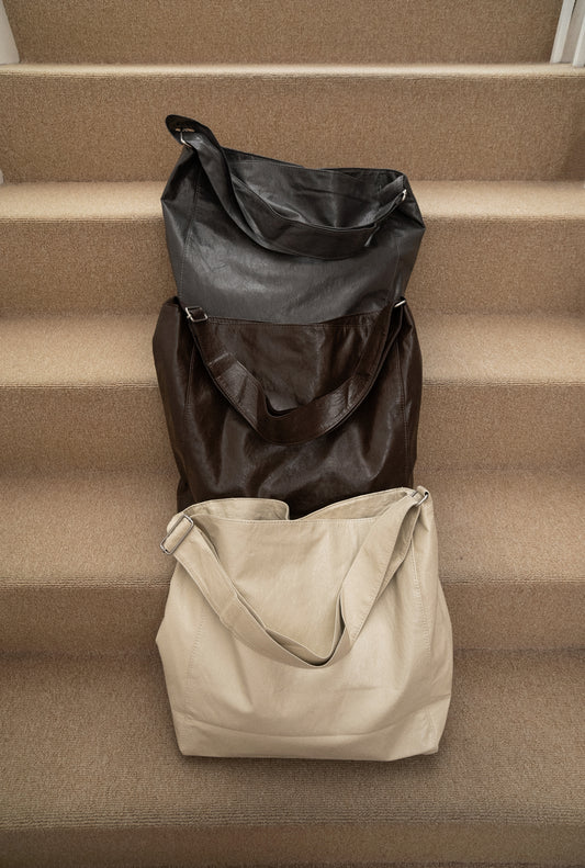 slouchy shoulder tote bag