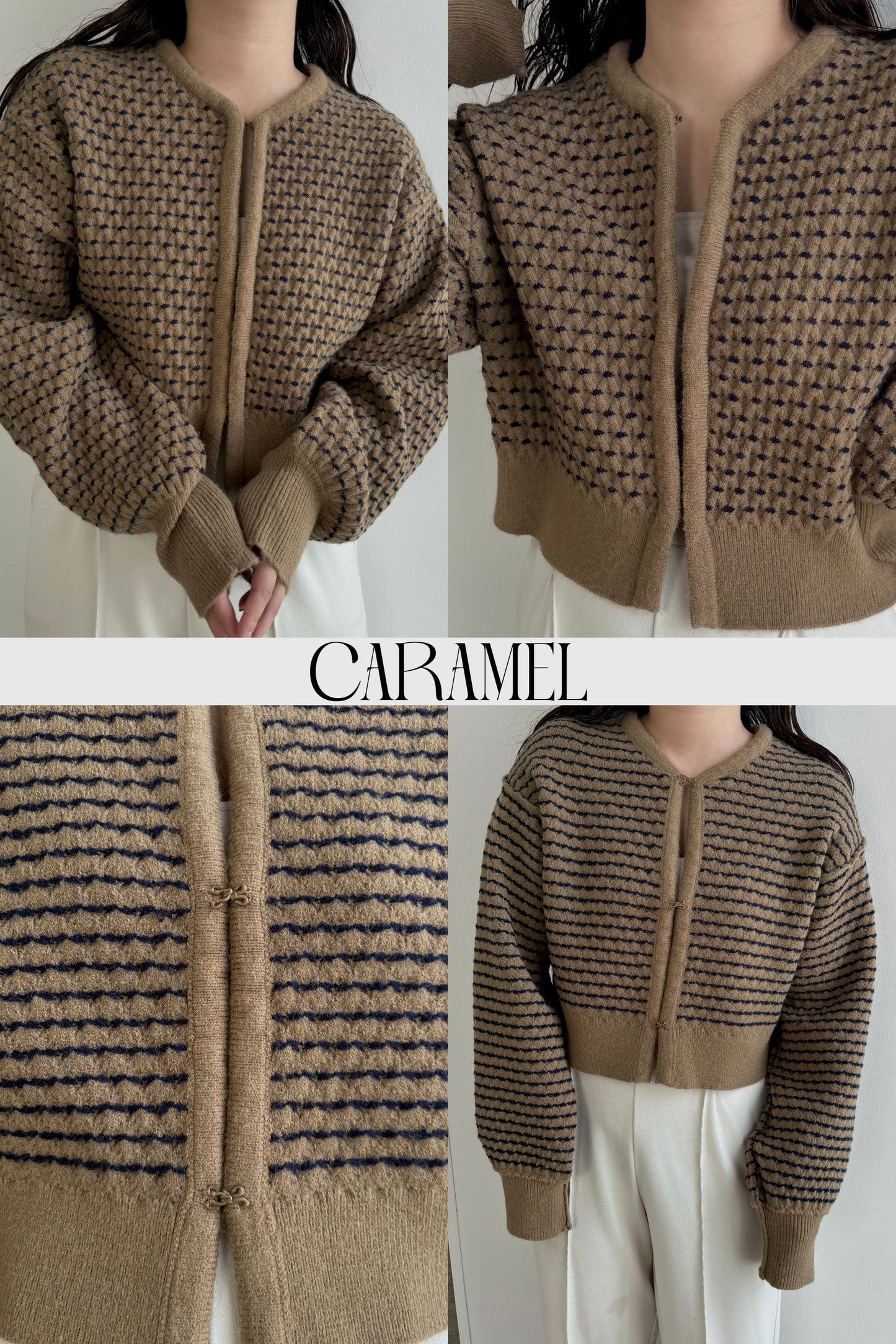 reversible pattern front point knit