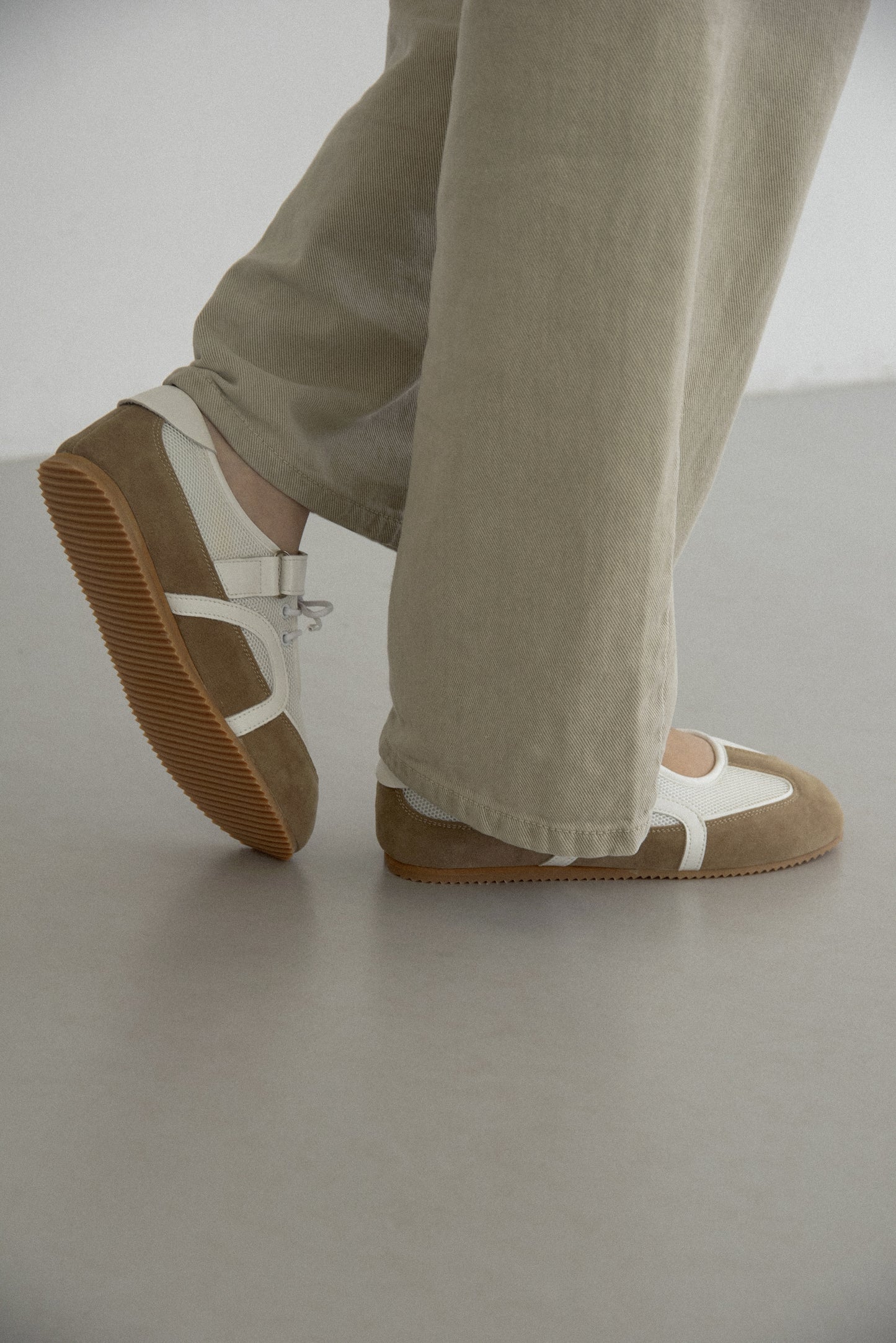 different material lace up shoes