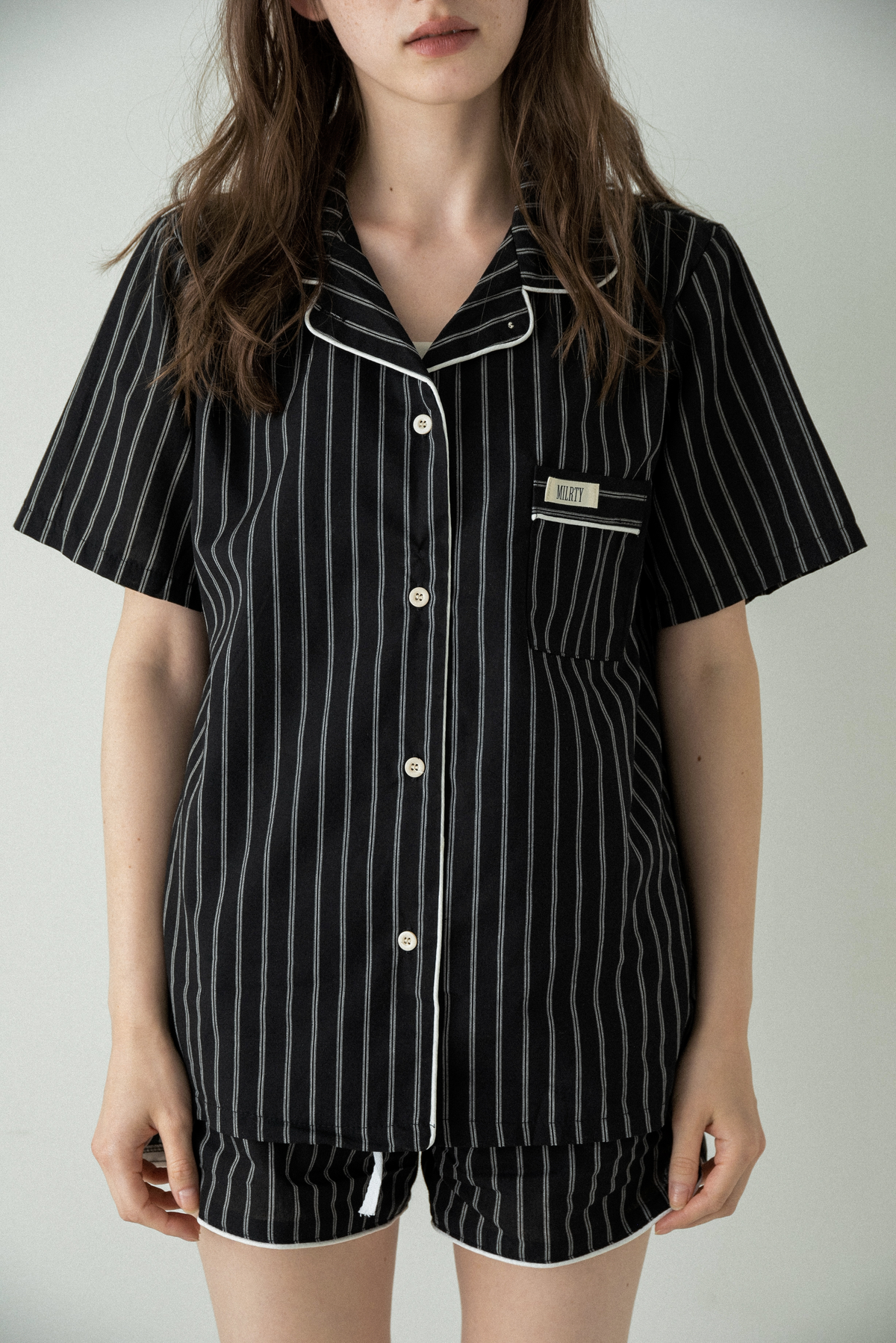 piping double stripe room wear set