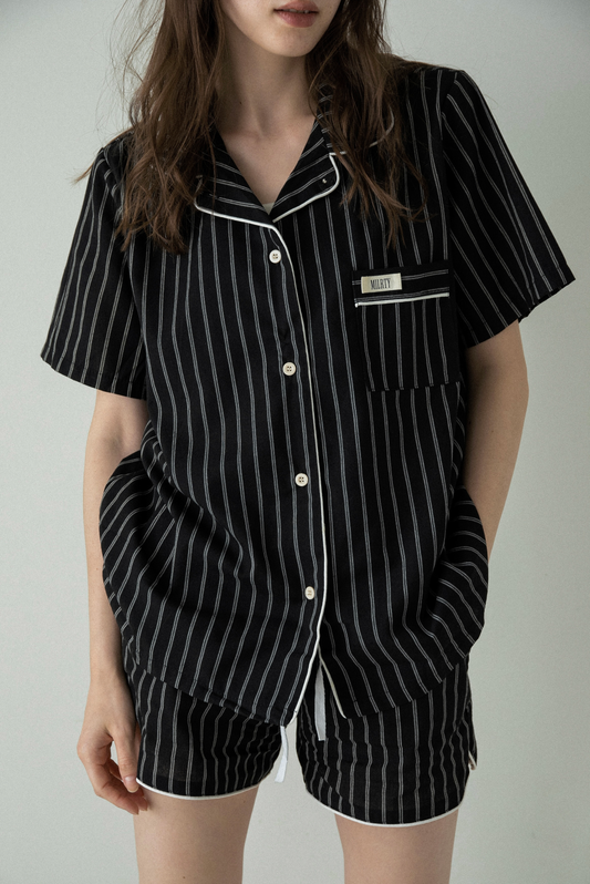 piping double stripe room wear set
