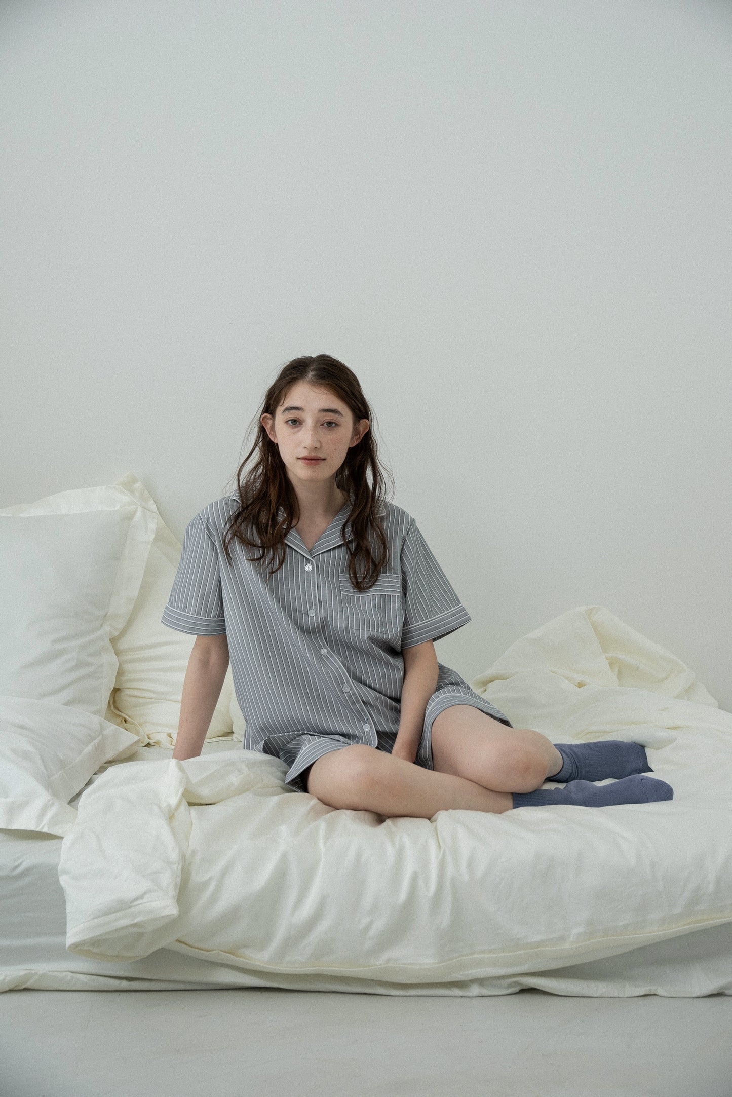multi stripe line room wear set