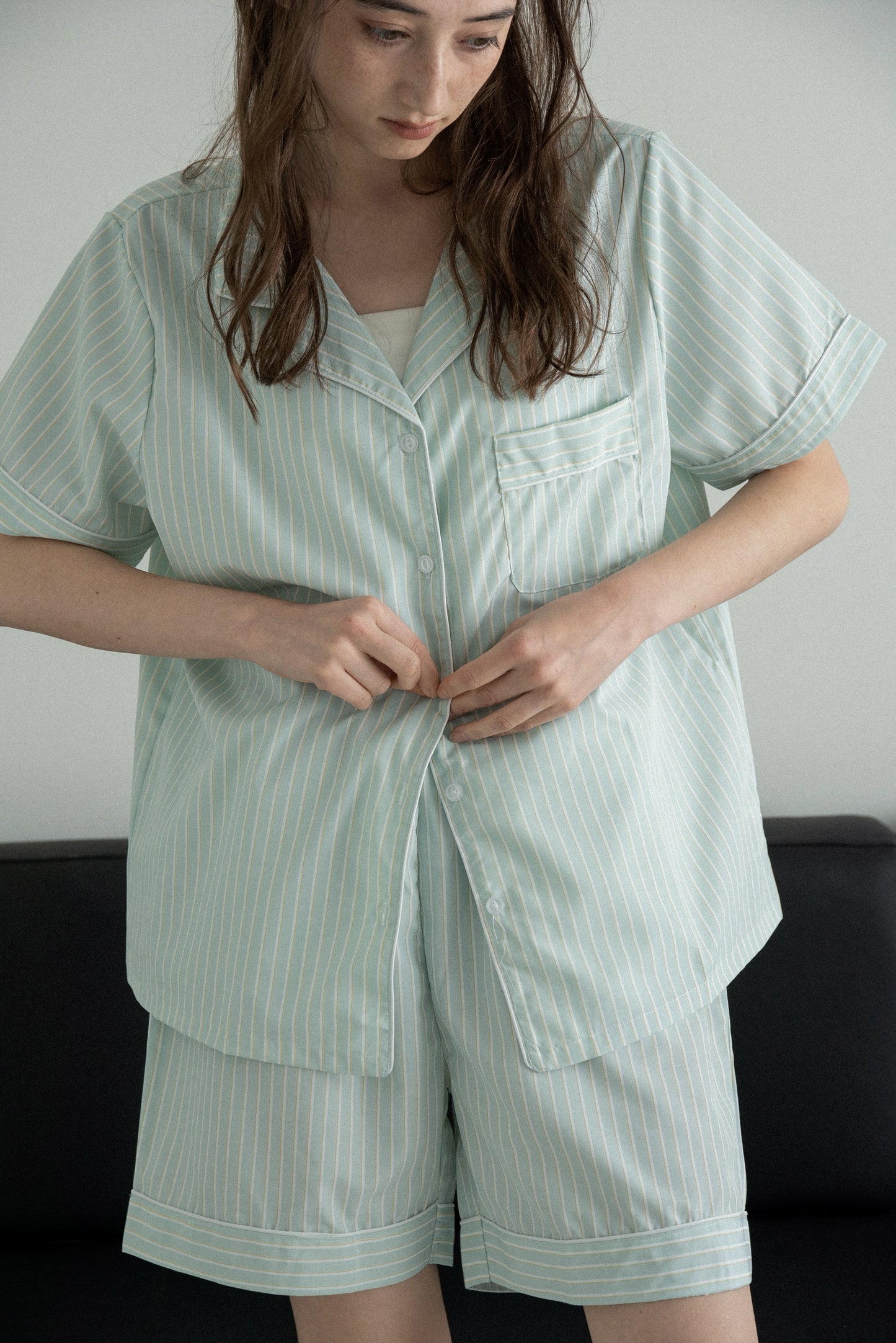 multi stripe line room wear set