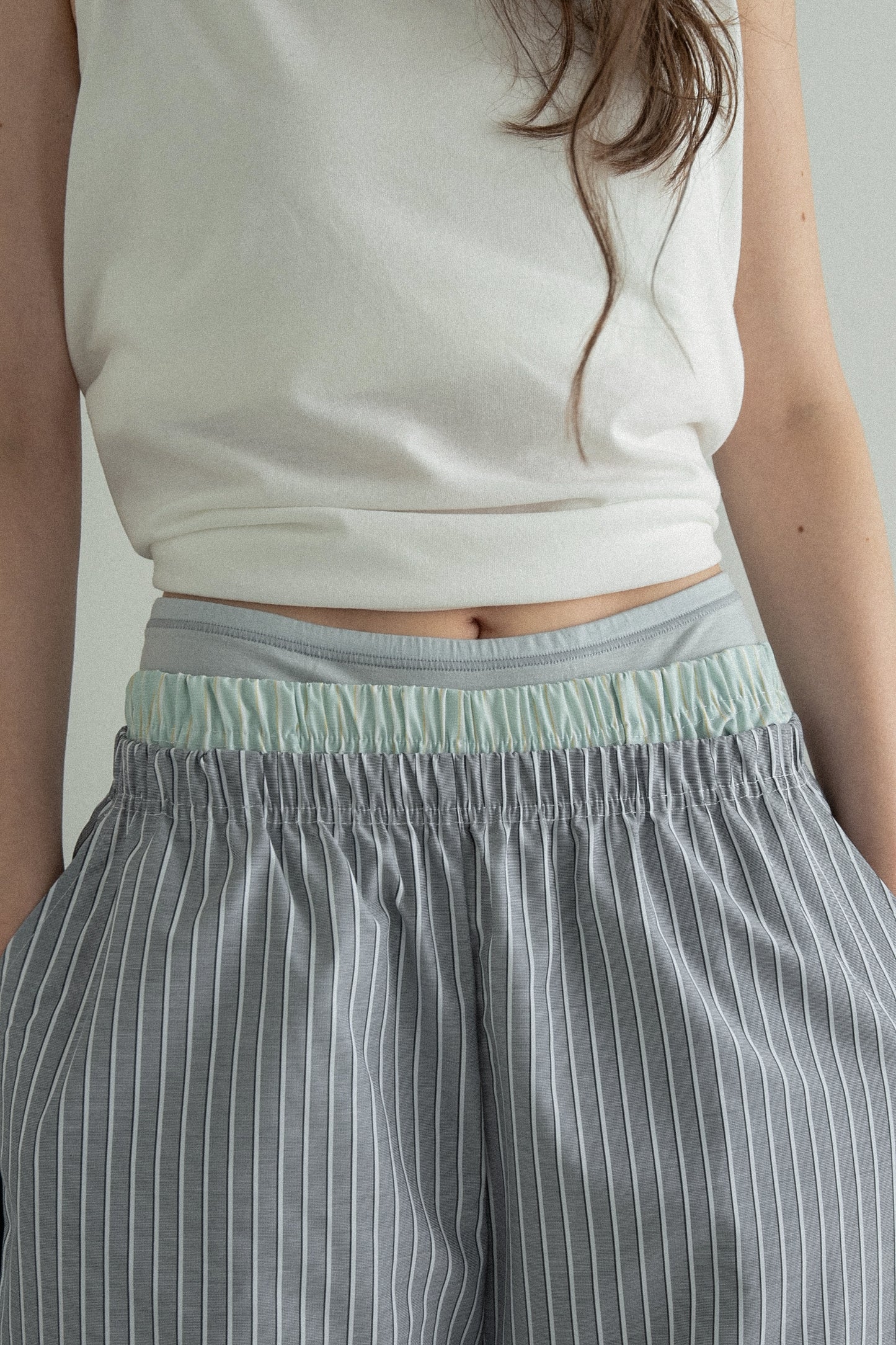 multi stripe line room wear set