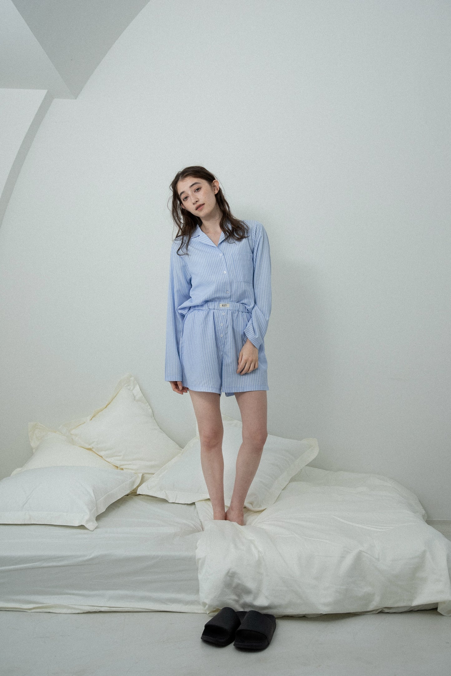 three striped room wear set