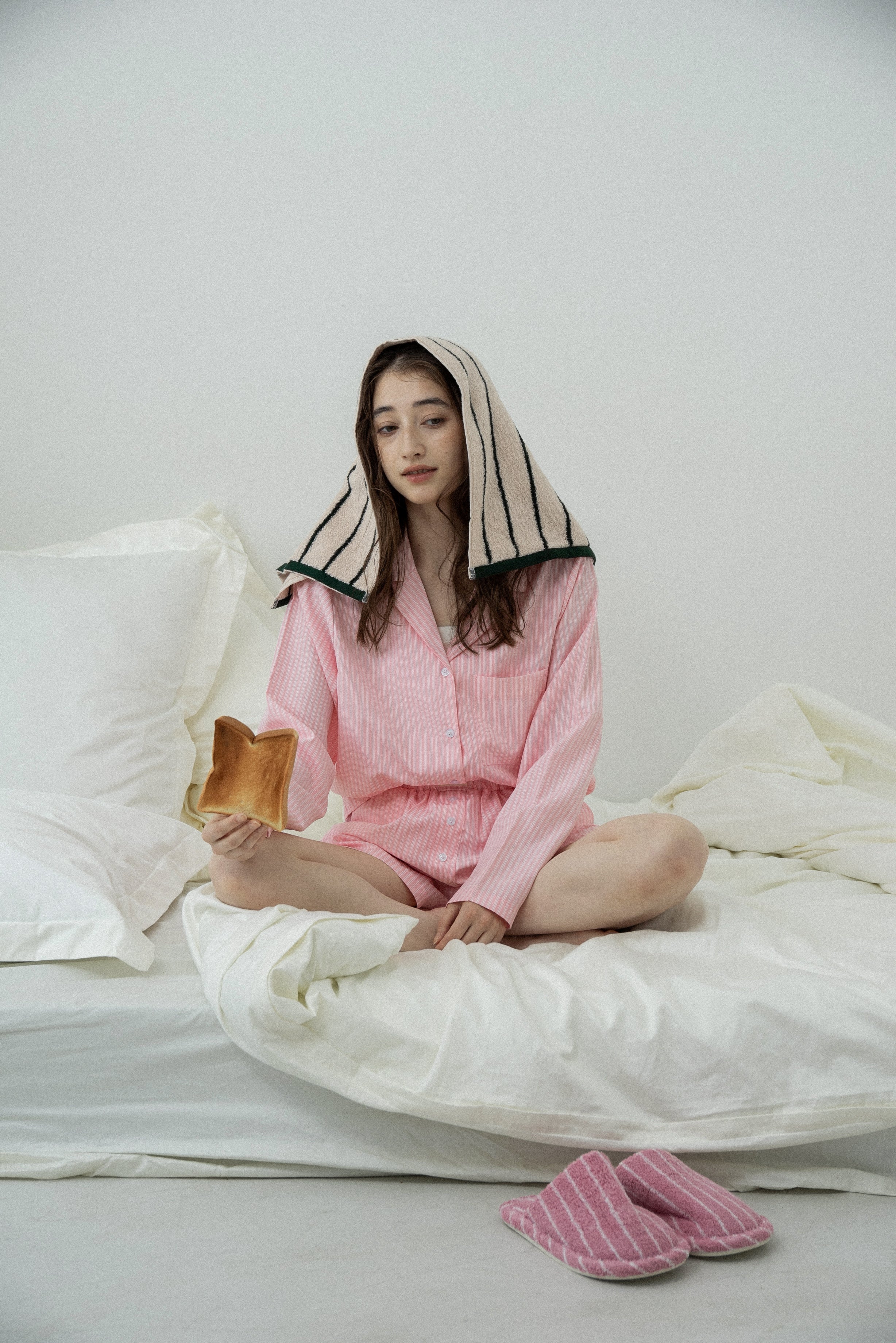 color striped face towel – eim online（エイム オンライン）