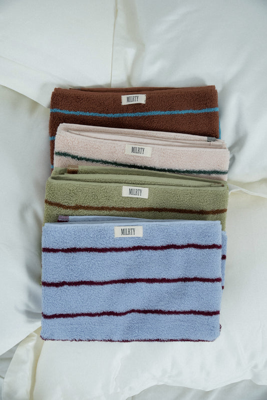 color striped face towel