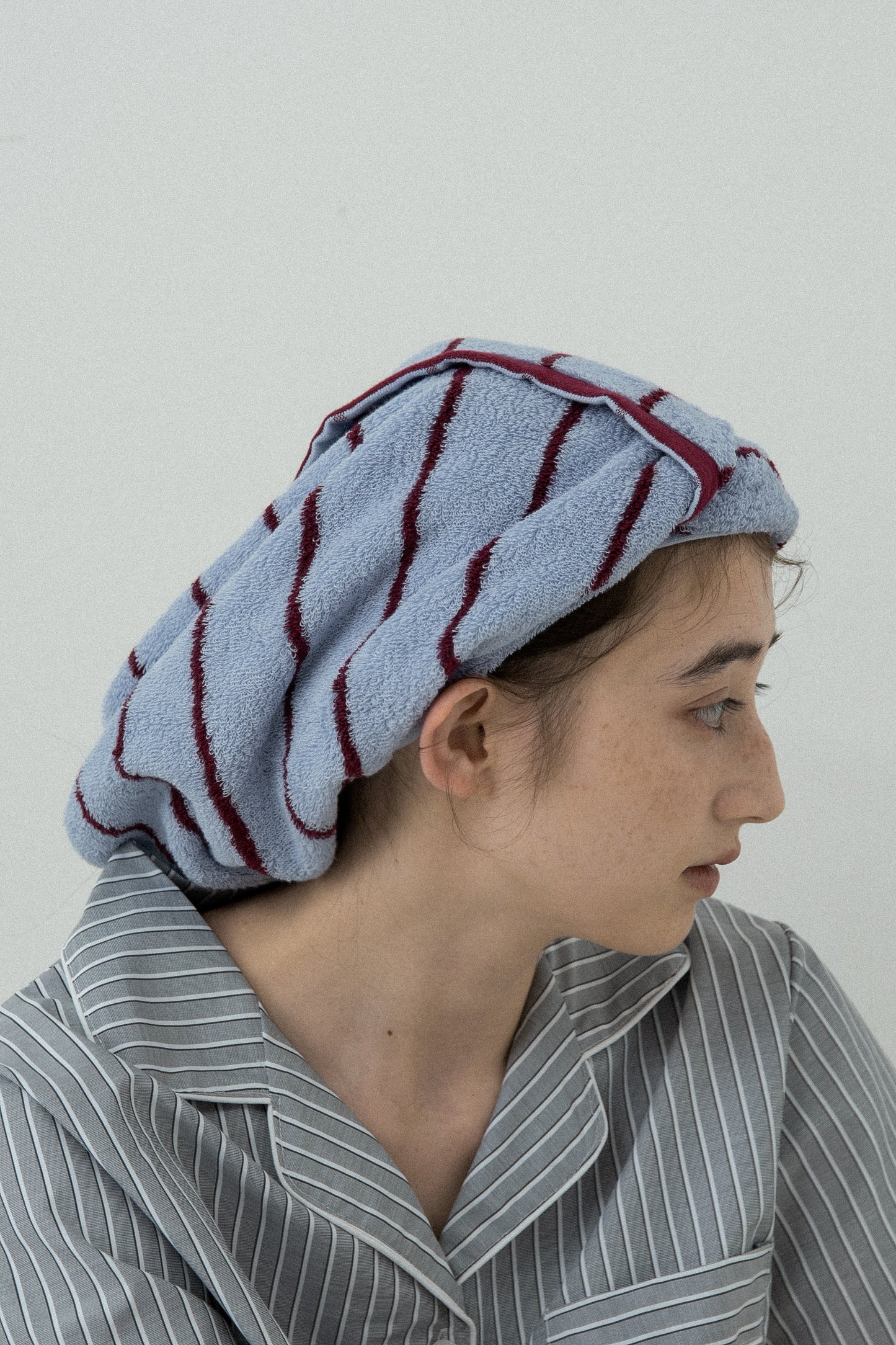 color striped face towel