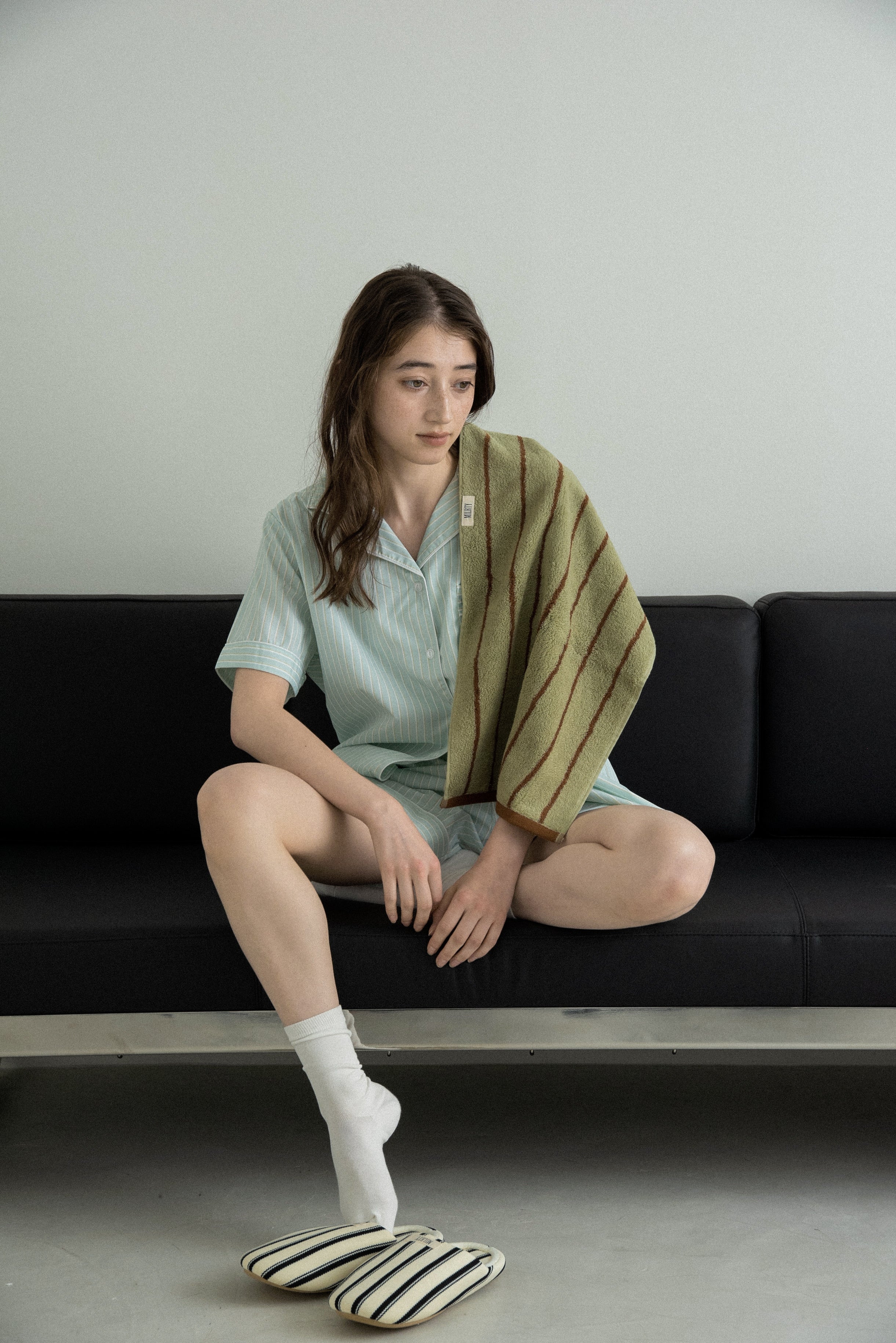 color striped face towel – eim online（エイム オンライン）