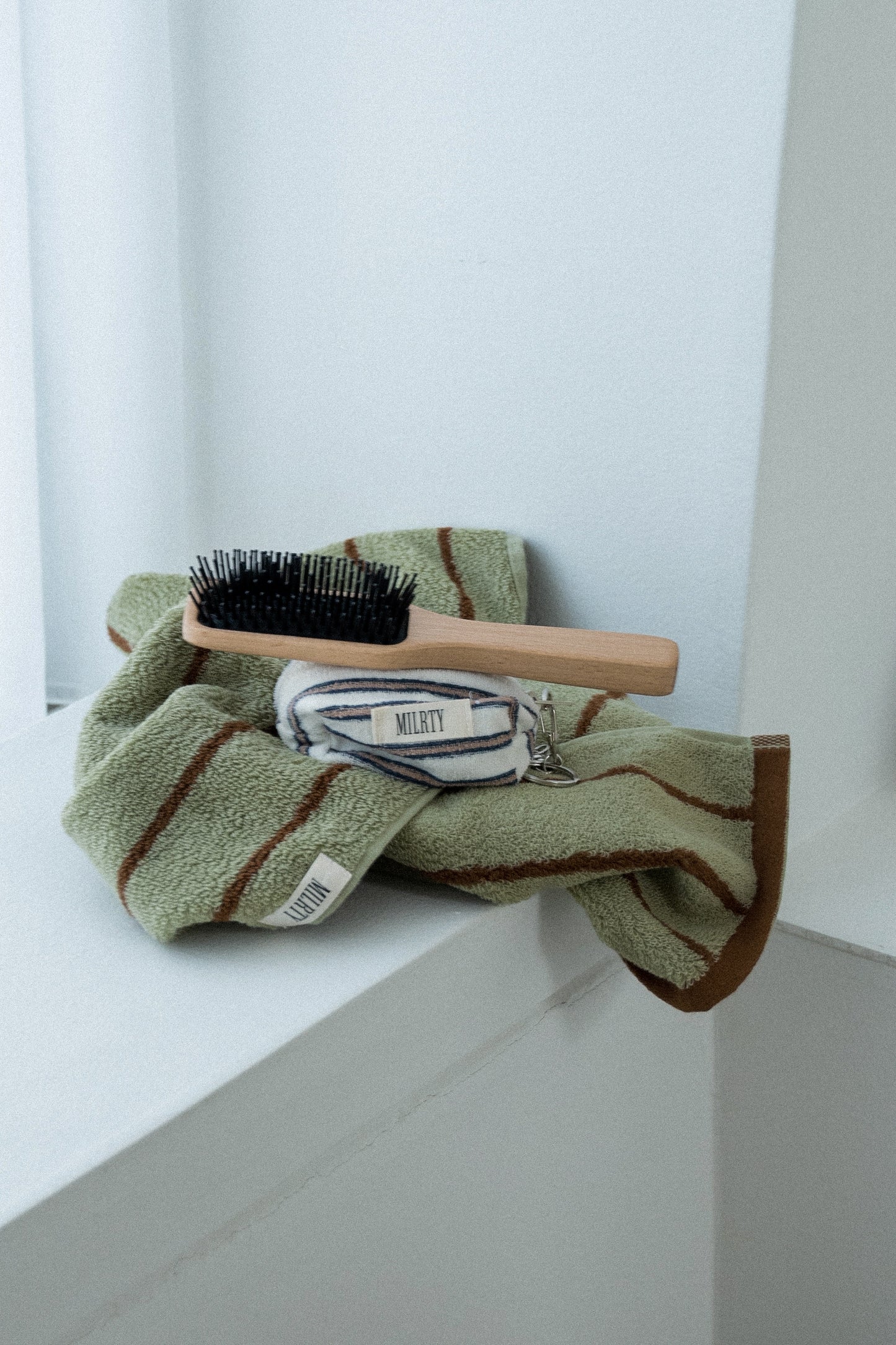 color striped face towel
