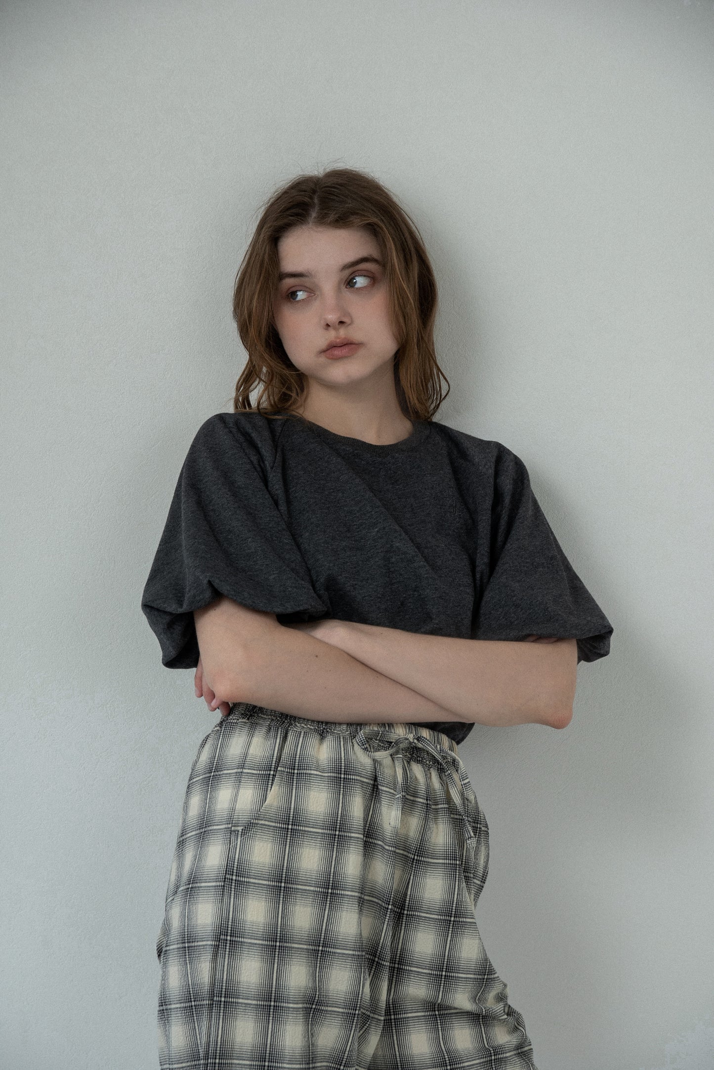 balloon raglan sleeve logo sweat