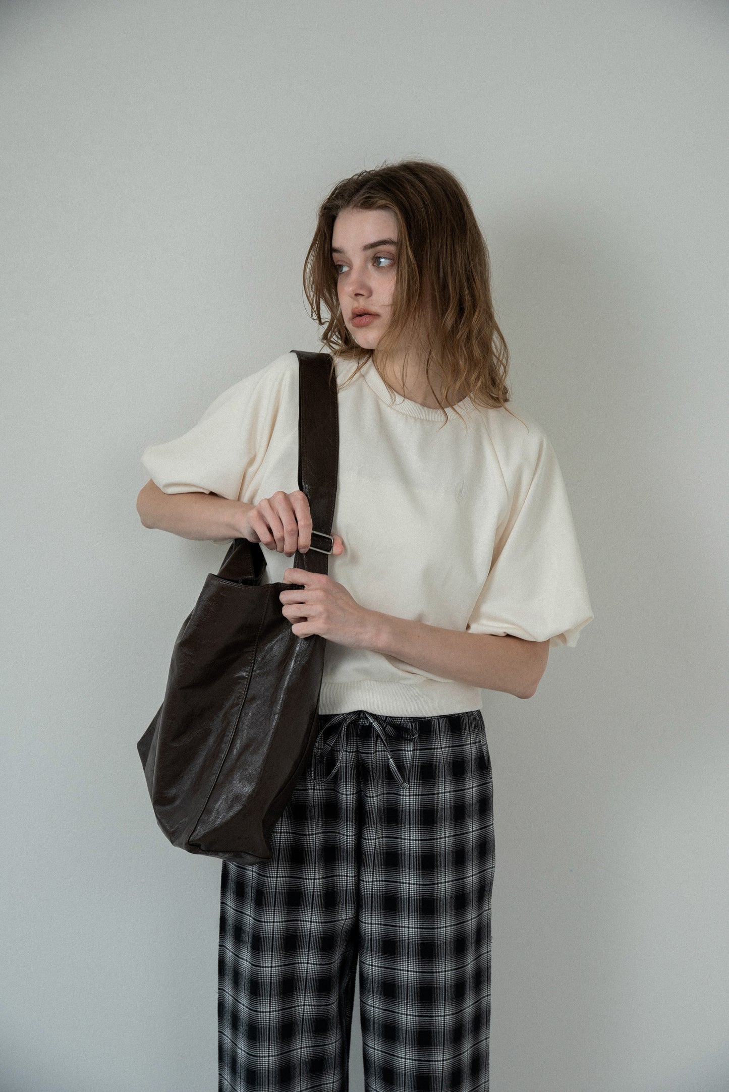 slouchy shoulder tote bag