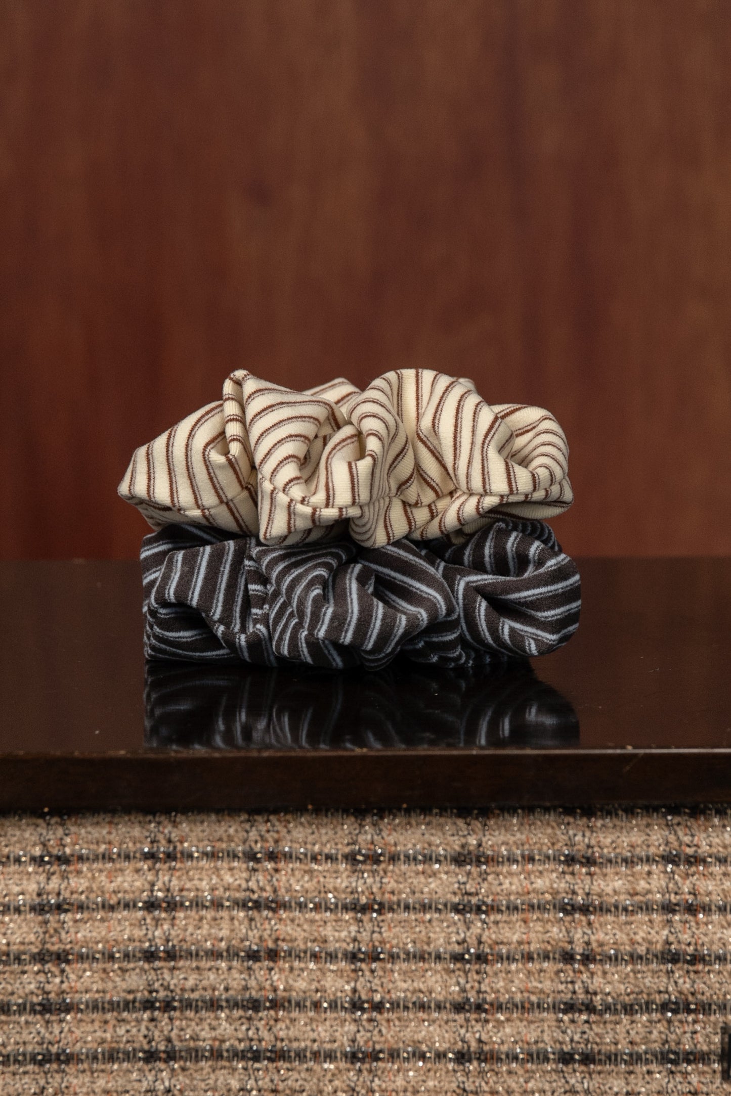 double stripe brushed shushu