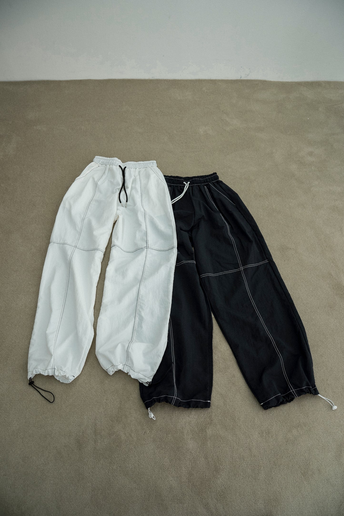 stitch string point shaka pants