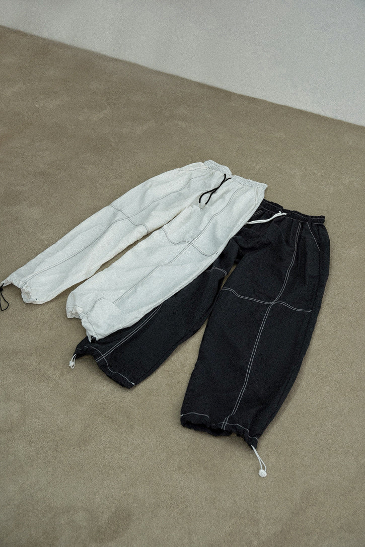 stitch string point shaka pants