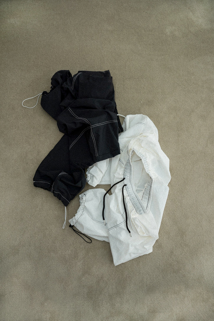 stitch string point shaka pants