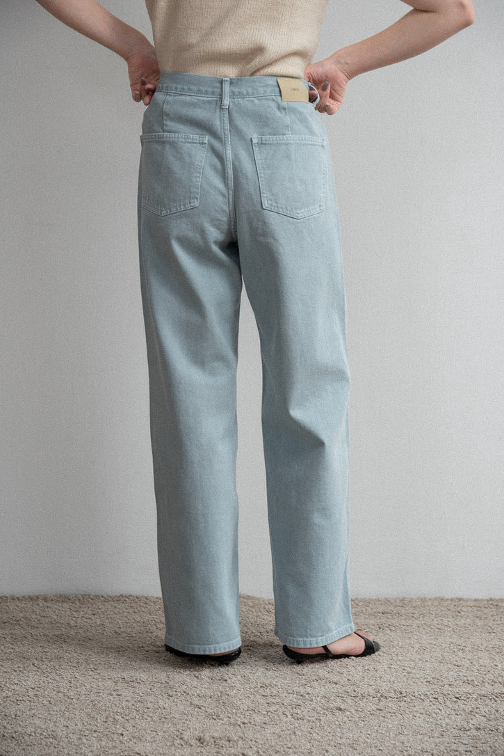 tuck button accent color pants – eim online（エイム オンライン）