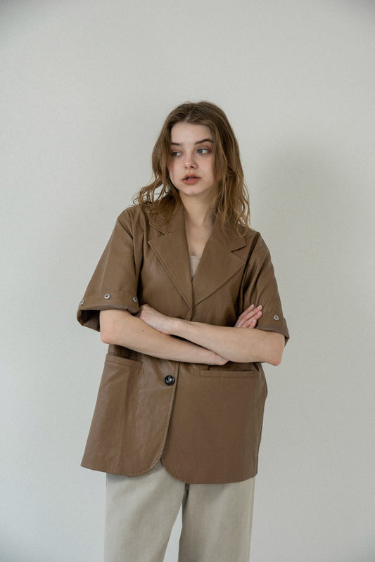 2way sleeve embroidery jacket