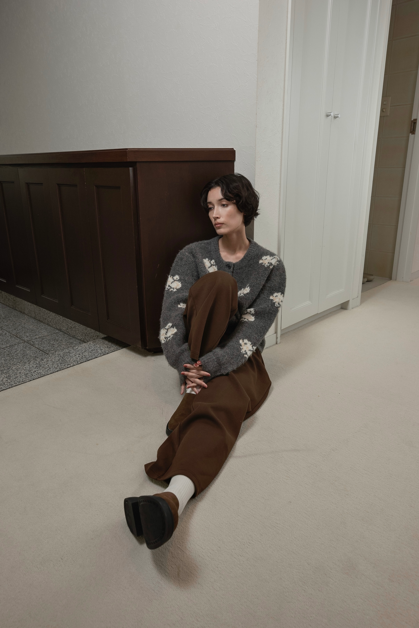 lawgy original logo embroidery sweat pants